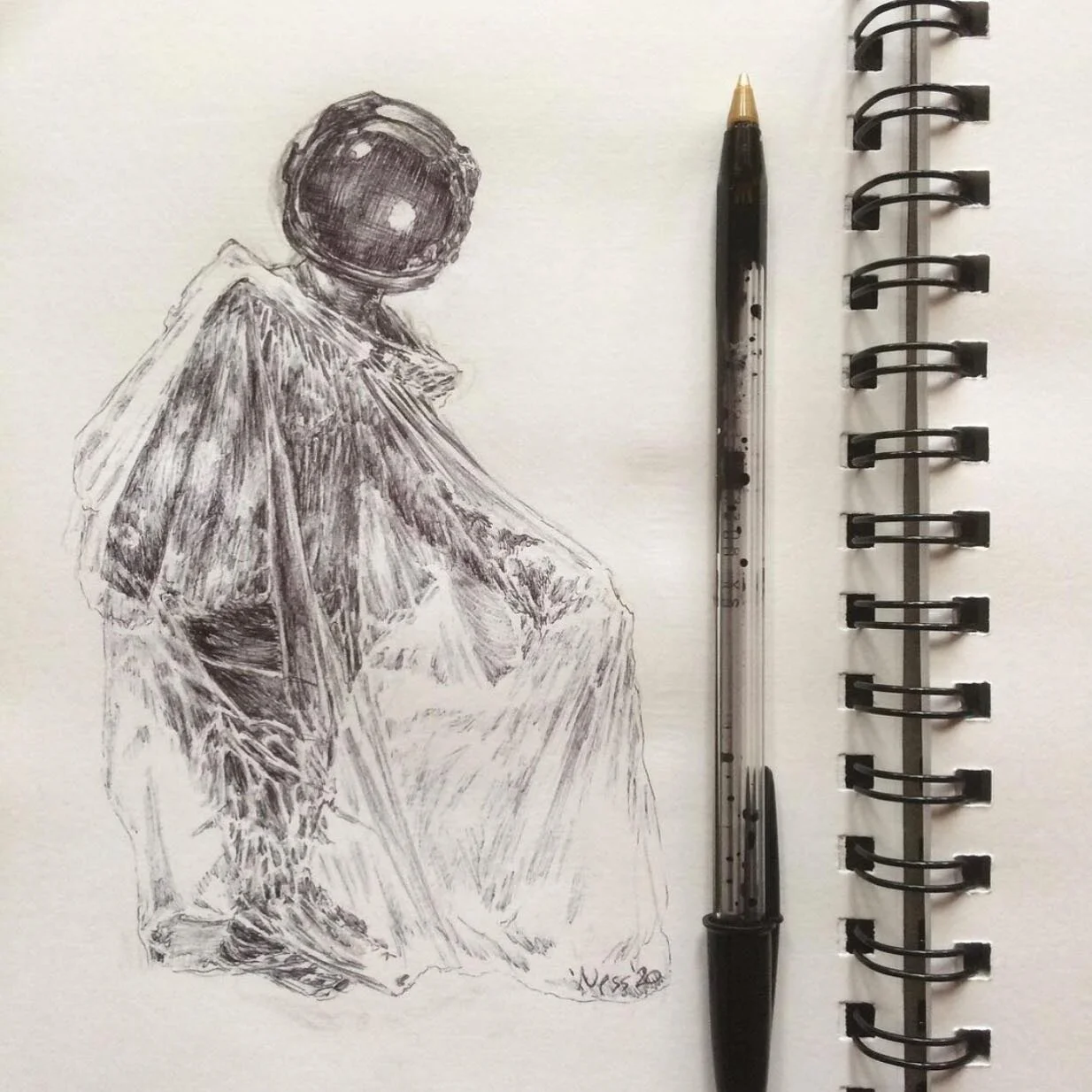 Check out this amazing image by @ness_mercieca follow her for more great  artwork! 
#artistsoninstagram #artofinstagram #collectivetales #writerscommunity #art #coolart #drawing #collectivevisions #scifi #scifiart