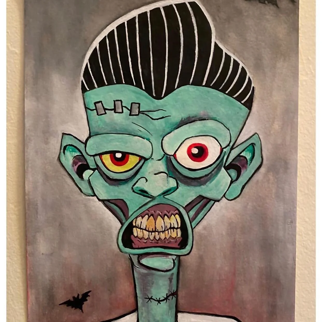 We’re big fans of Frankenstein and of this painting by @kreatures_n_kreeps 
#scifibooks #scifiwriter #scifiartwork #scifiart #scifibookstagram #collectivevisions