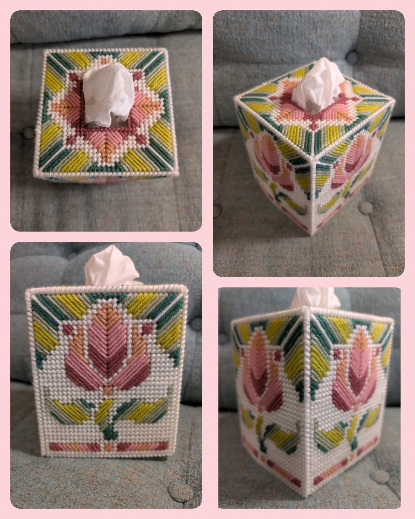 Stenciled Flowers, April 2025