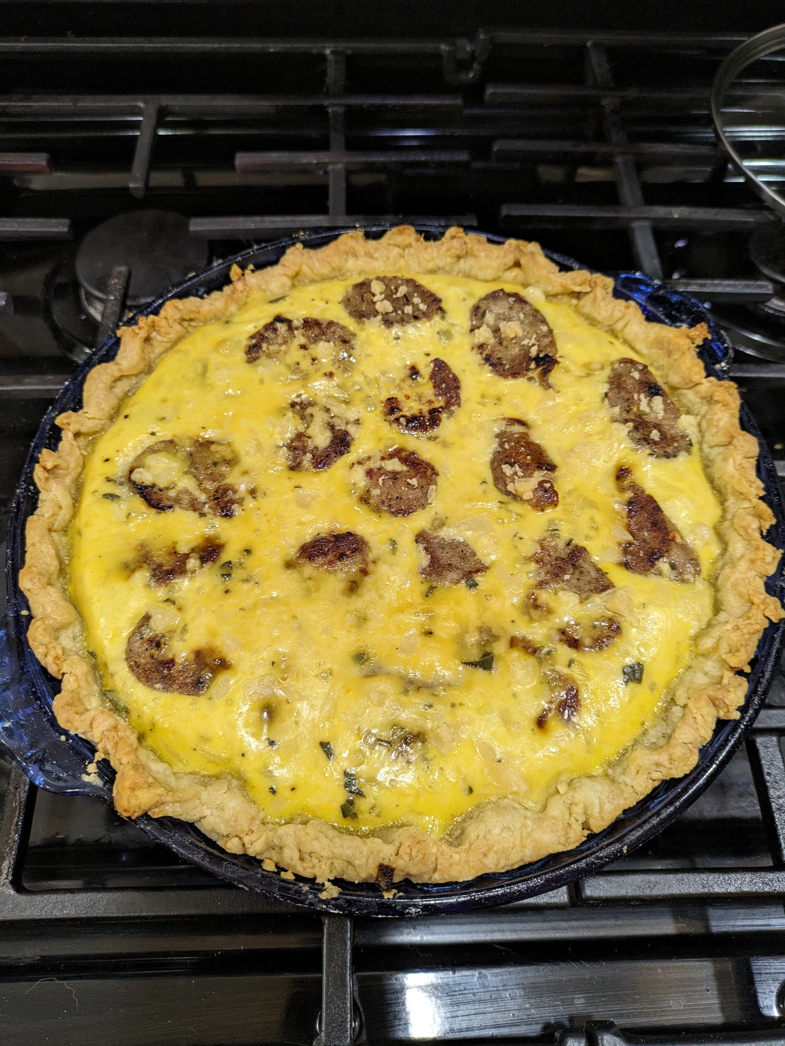 Julia Child's Sausage and Onion Quiche