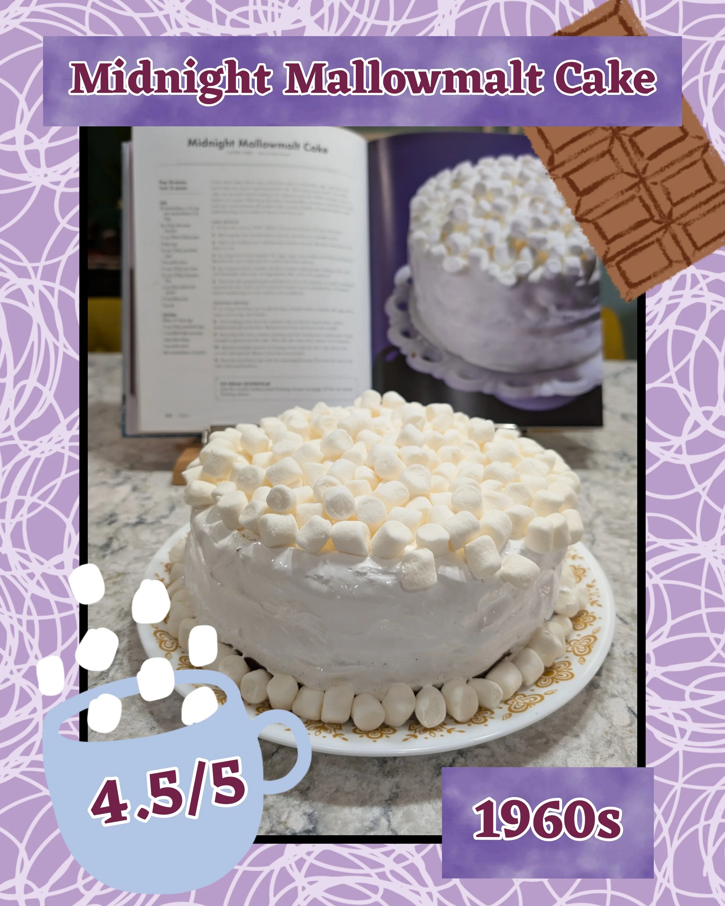 Midnight Mallowmalt Cake