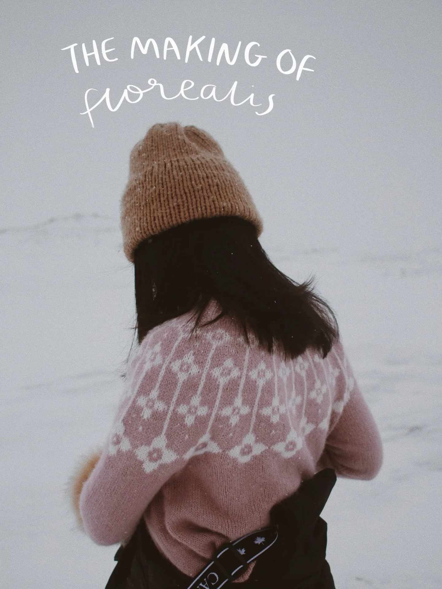 🌸🪿☁️ flower + borealis = florealis! Introducing our newest design with @cardiffcashmere that is inspired by the falling snowfalls in the arctic. Knitting pattern is now available on saskie.co and ravelry in six languages - english, french, spanish,