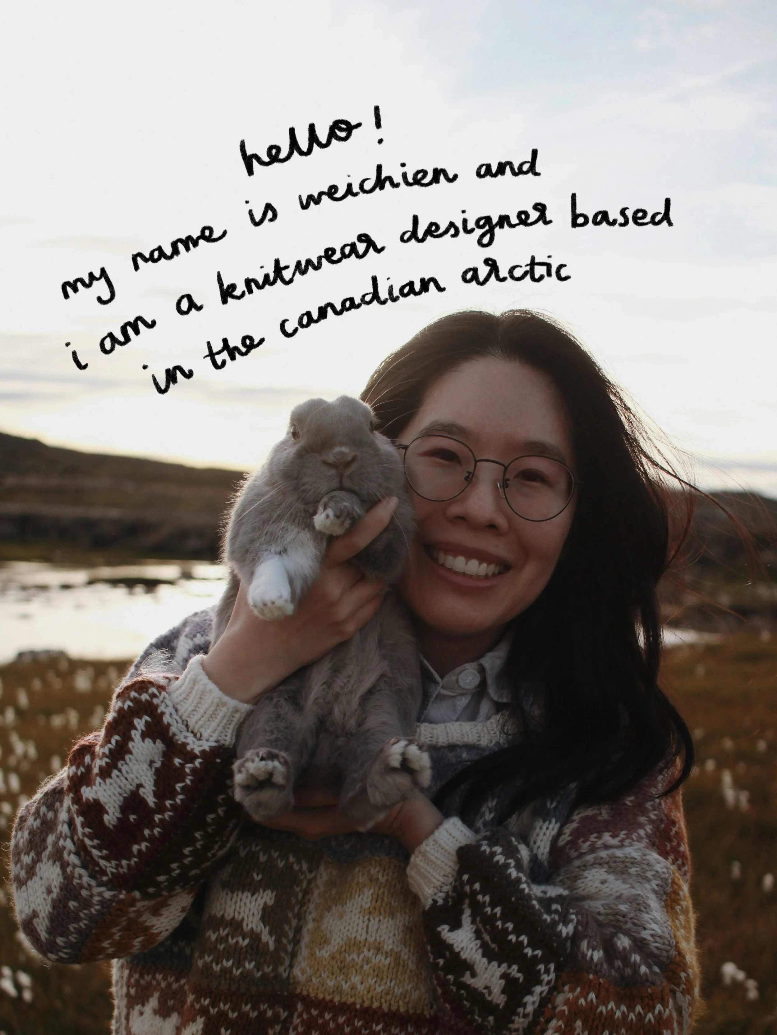 there are so many new folks joining our little community lately so i thought I should do a little introduction! thank you for joining and i hope you enjoy our knitting patterns, stories and love for buns! 🐰🪿🐻🪵