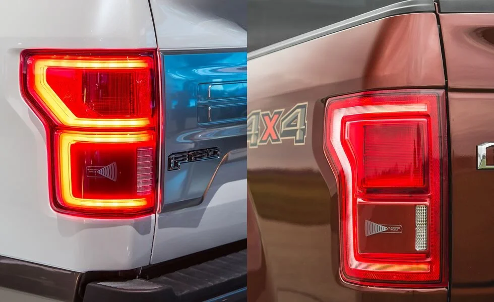 Smoke Halogen Tail Light Set For 2015-2017 Ford F-150 - LH & RH Direct Fit