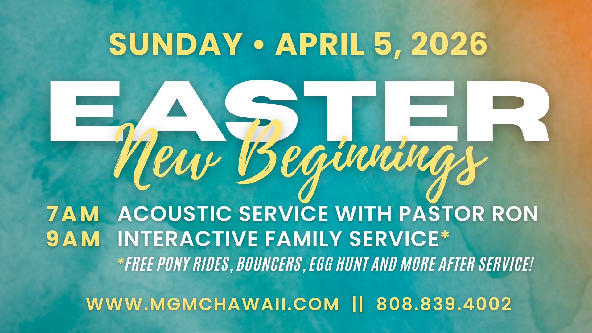 Easter Sunday — New Beginnings