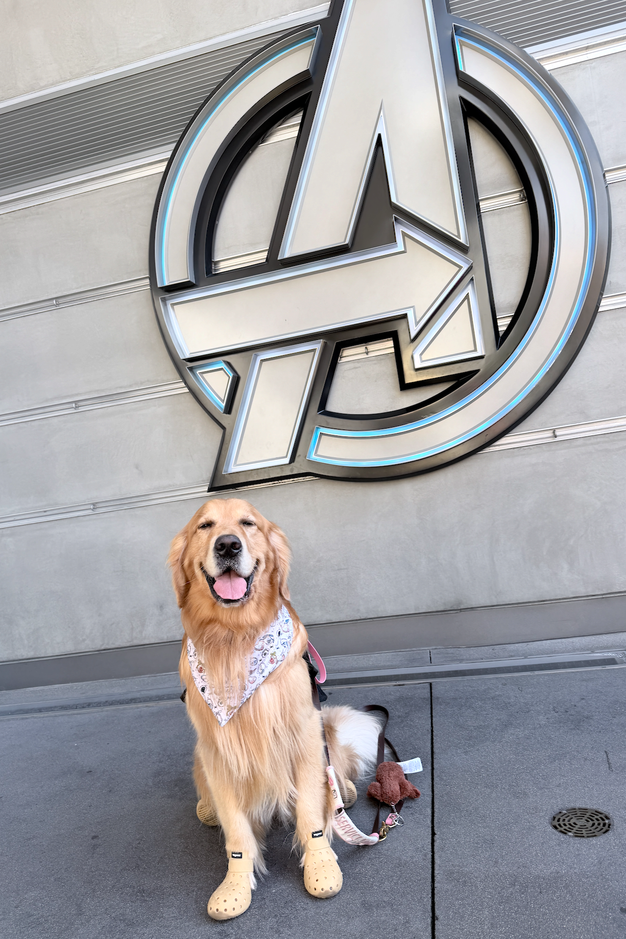 Olaf at Disneyland's Avengers Campus