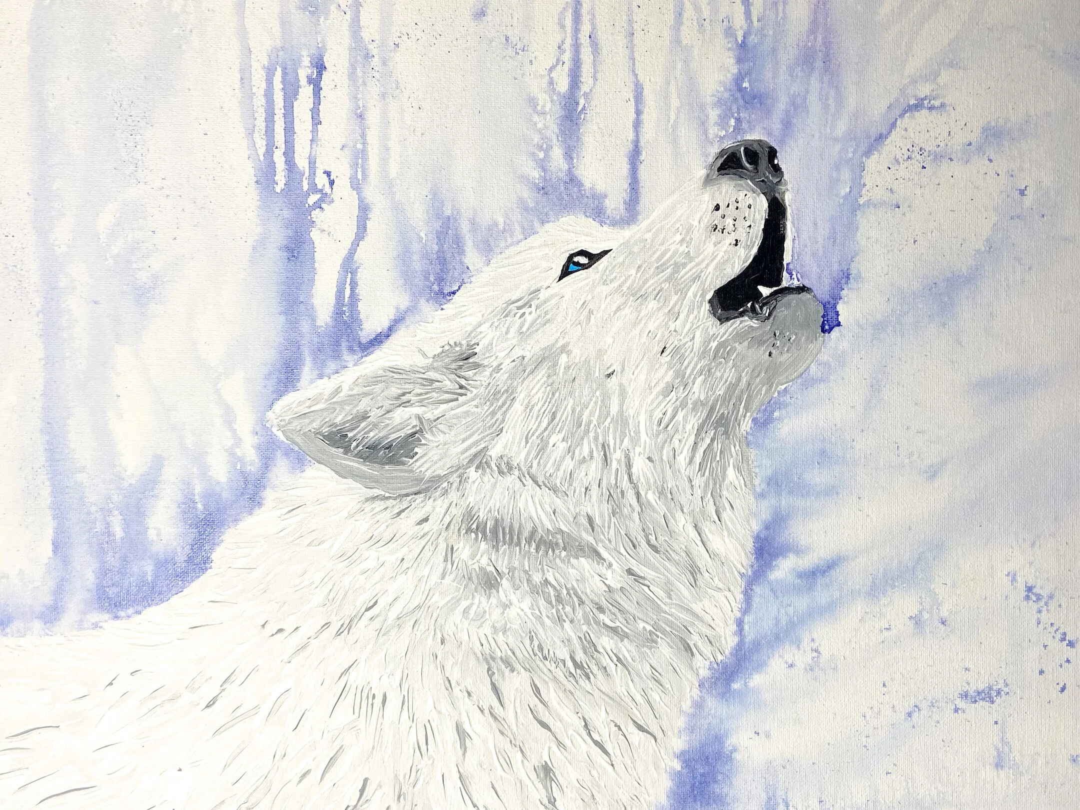 White Wolf Printed or Canvas Acrylics Austin Fabinski Michigan.jpg