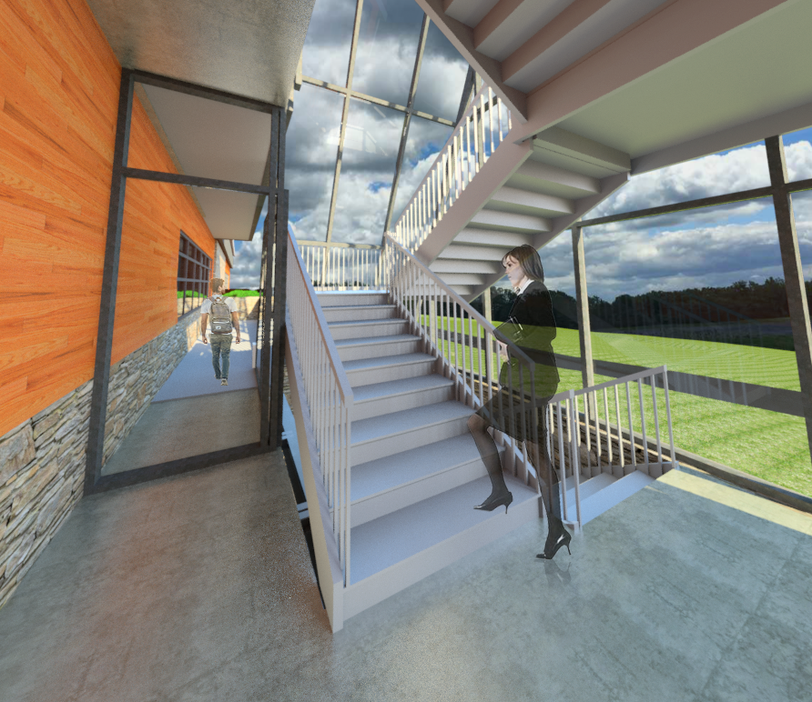 Solar Chimney / Main Stairwell