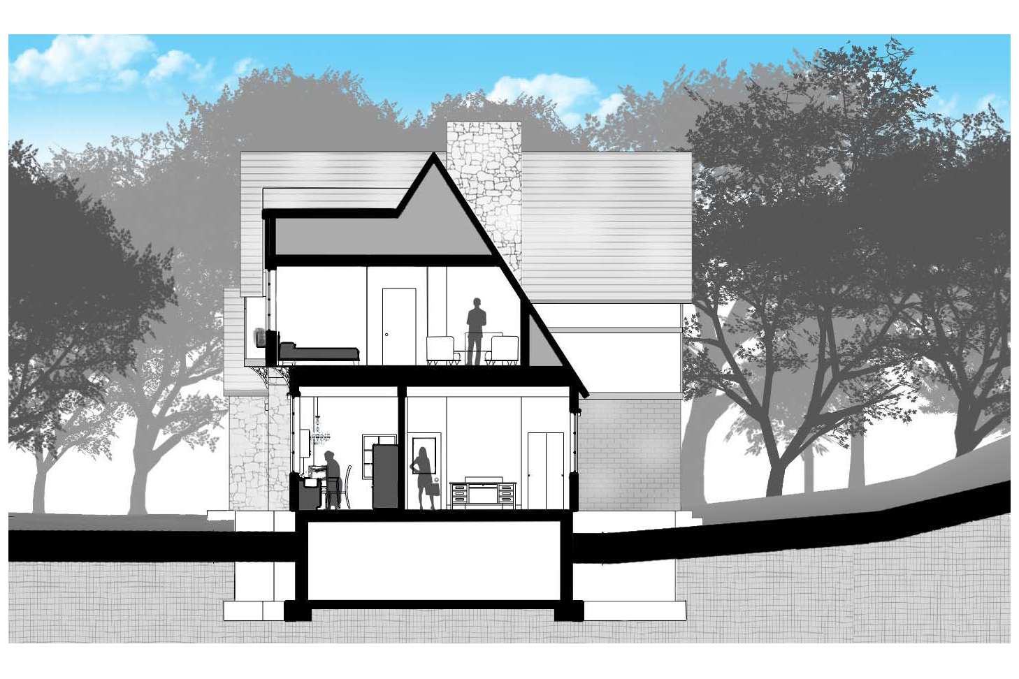 Building Section N-S