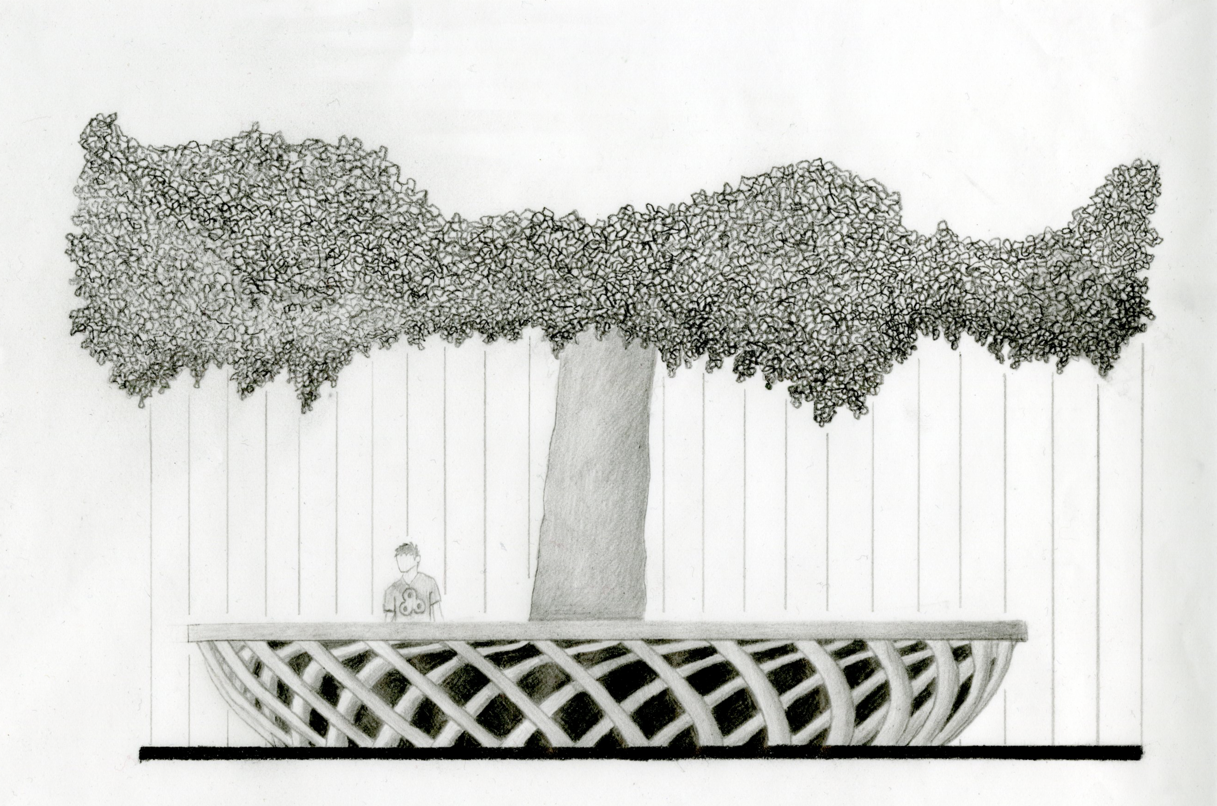 "Nest" Merchandise Stand Perspective 