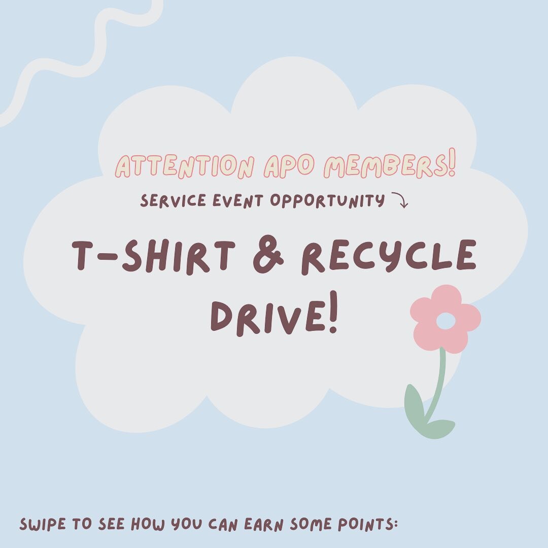 Happy Monday! 🌠

Looking for an easy way to get some service points? Here are some donations you can make when break is over! 

If you&rsquo;re back home right now, think about some of these items that you may have lying around, and potentially brin
