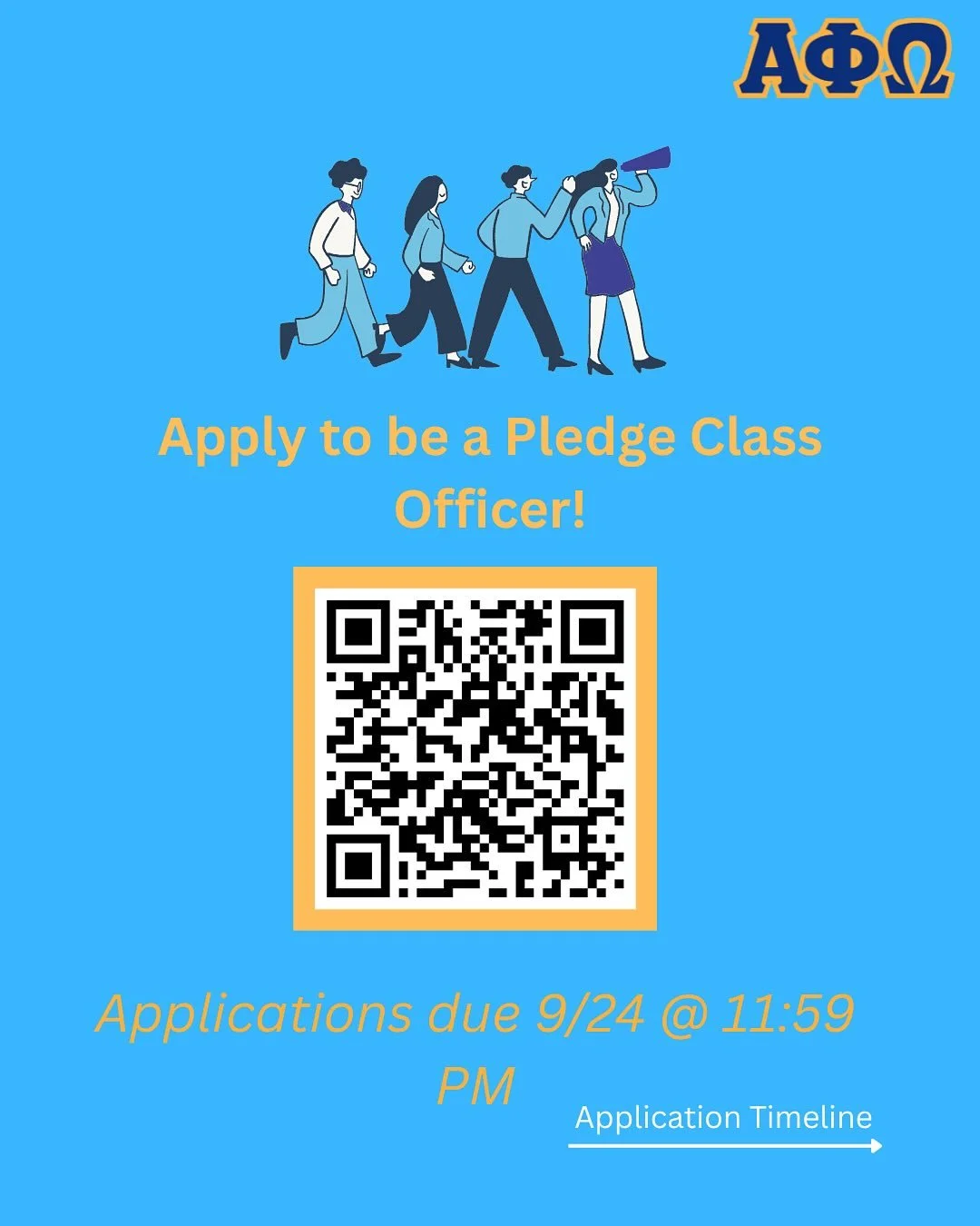 APPLY to be a pledge class officer by this Wednesday! Being a PCO is a great way to gain exposure to future active leadership roles, network with other pledges in your class, and already create impact as a pledge. Link to apply available on the linkt
