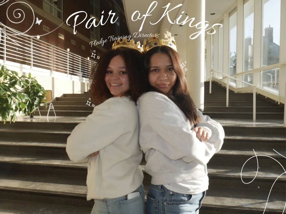 All hail the Pair of Kings 👑✨

Your Pledge Training Directors:
💙 Megan Van Engelenhoven
💙 Janelly Torres

Get ready for a semester of growth and unforgettable bonds! ✨