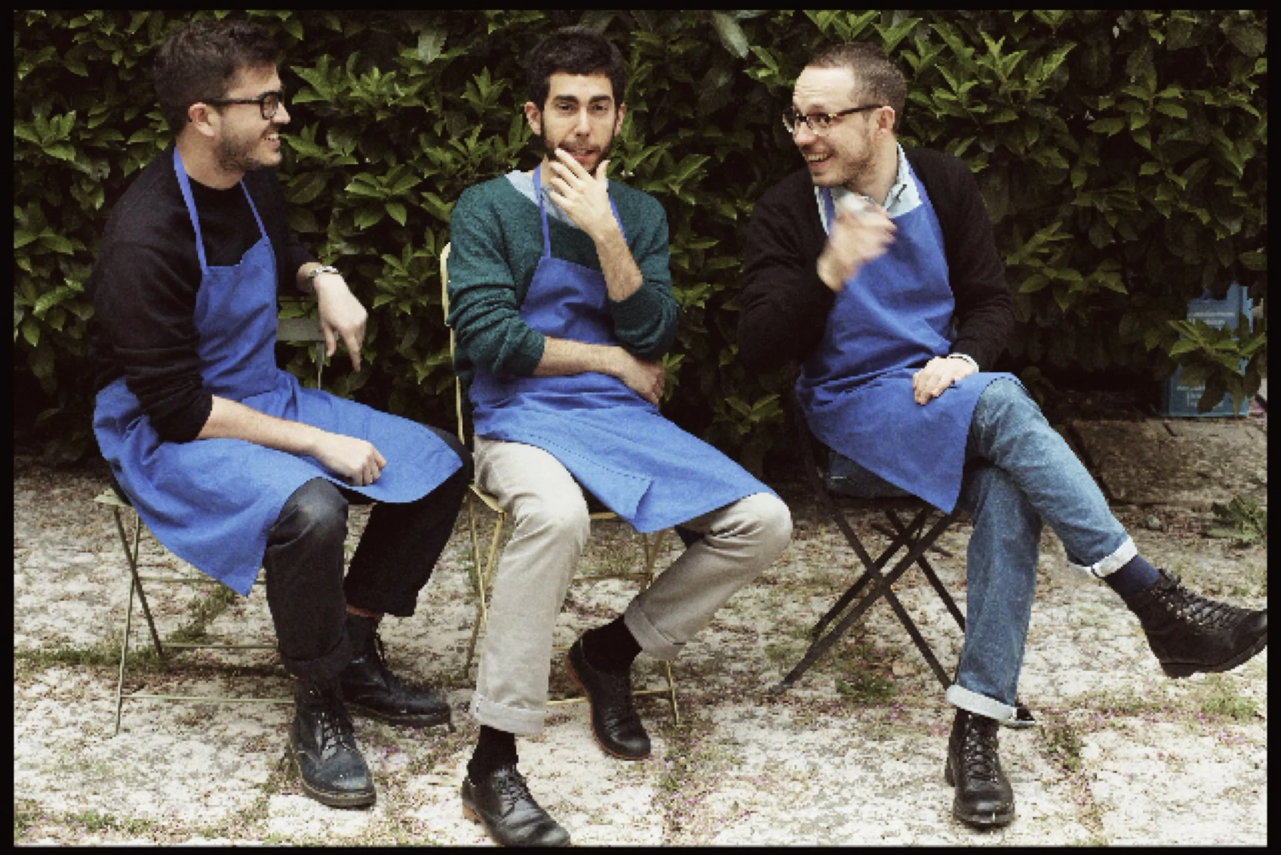 Three founders of Apartamento Magazine Spain