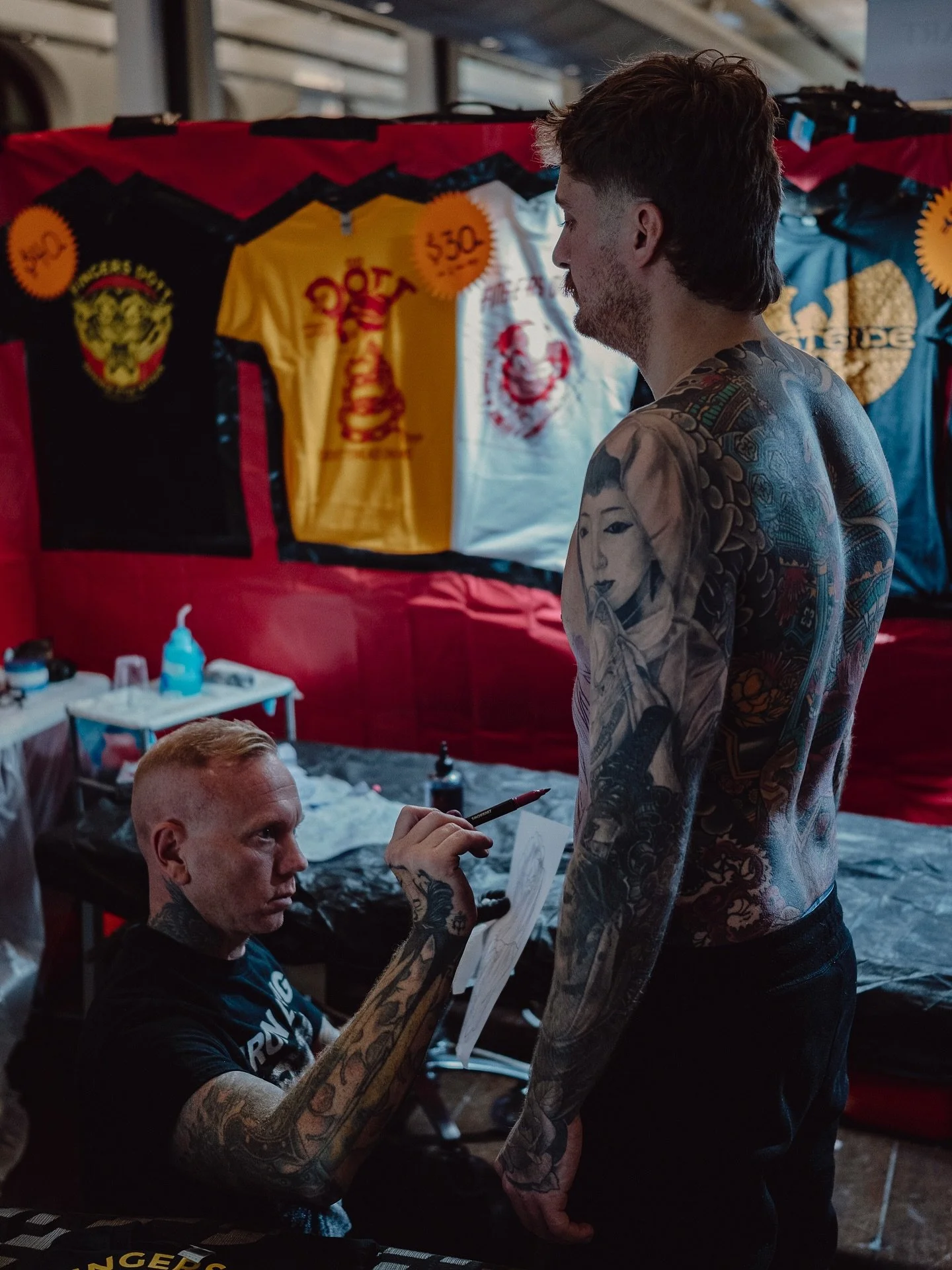 ••ARTISTS••
Three days of endless tattooing and they still manage to look their best. 
Are you an artist who wants to tattoo at the Sydney Tattoo Convention for 2026? Applications opening soon! ❤️‍🔥
#tattooing #tattooconve