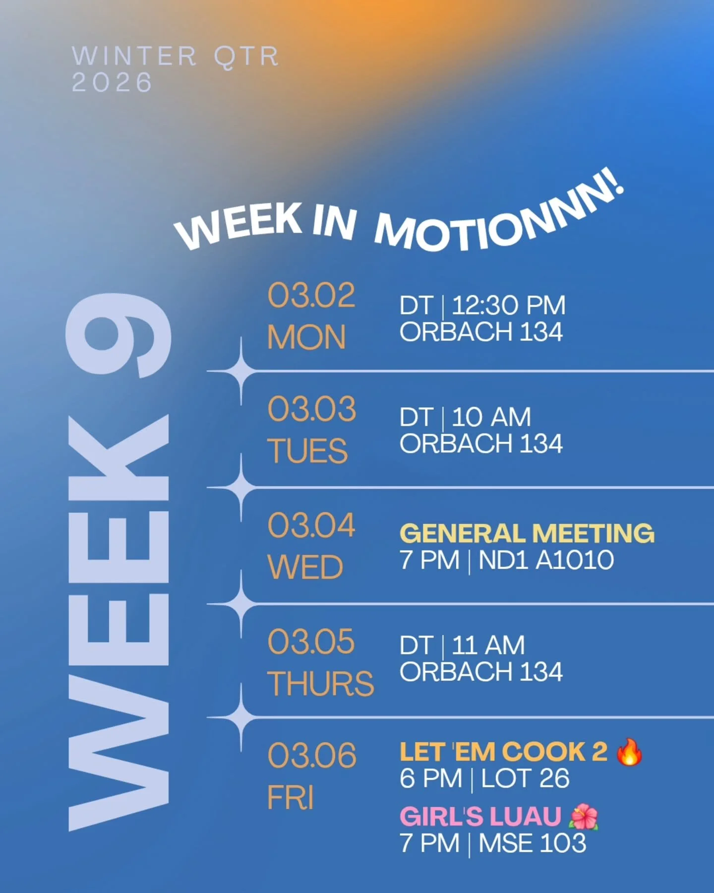 Mark your calendars ✍️🏼! Excited to see everyone this week 😁!

#ucriverside #acts2fellowship #a2friverside #lifeatucr #ucr