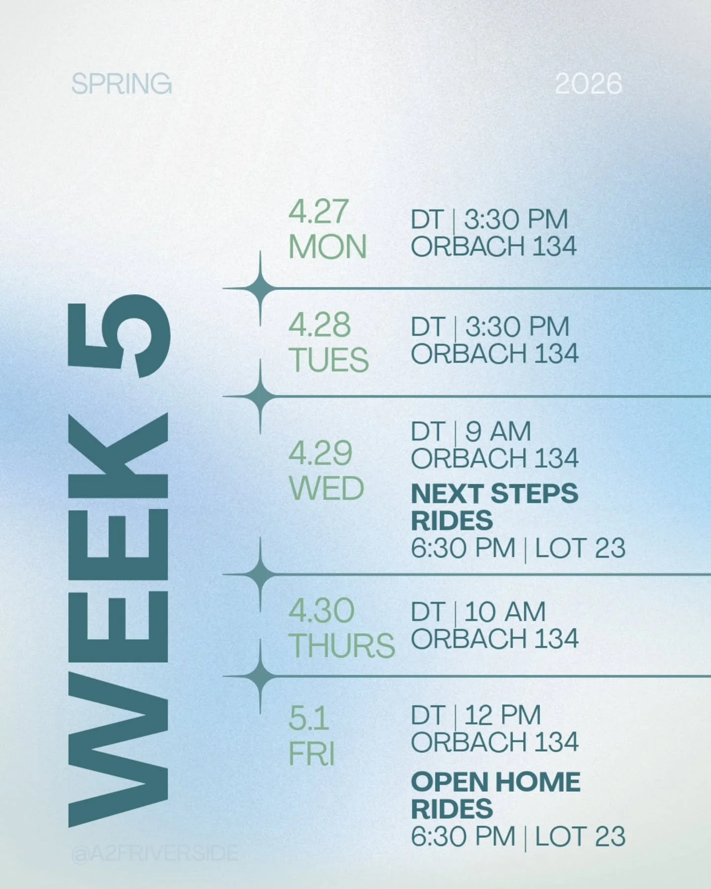 Week 🖐🏽! Already almost halfway through the quarter... 🫣 also, keep an eye out for some big announcements this week!

#acts2fellowship #a2friverside #ucriverside #ucr #christianclub