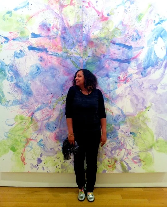 Shinique with Kaleidoscope at her show, Bold as Love 2013