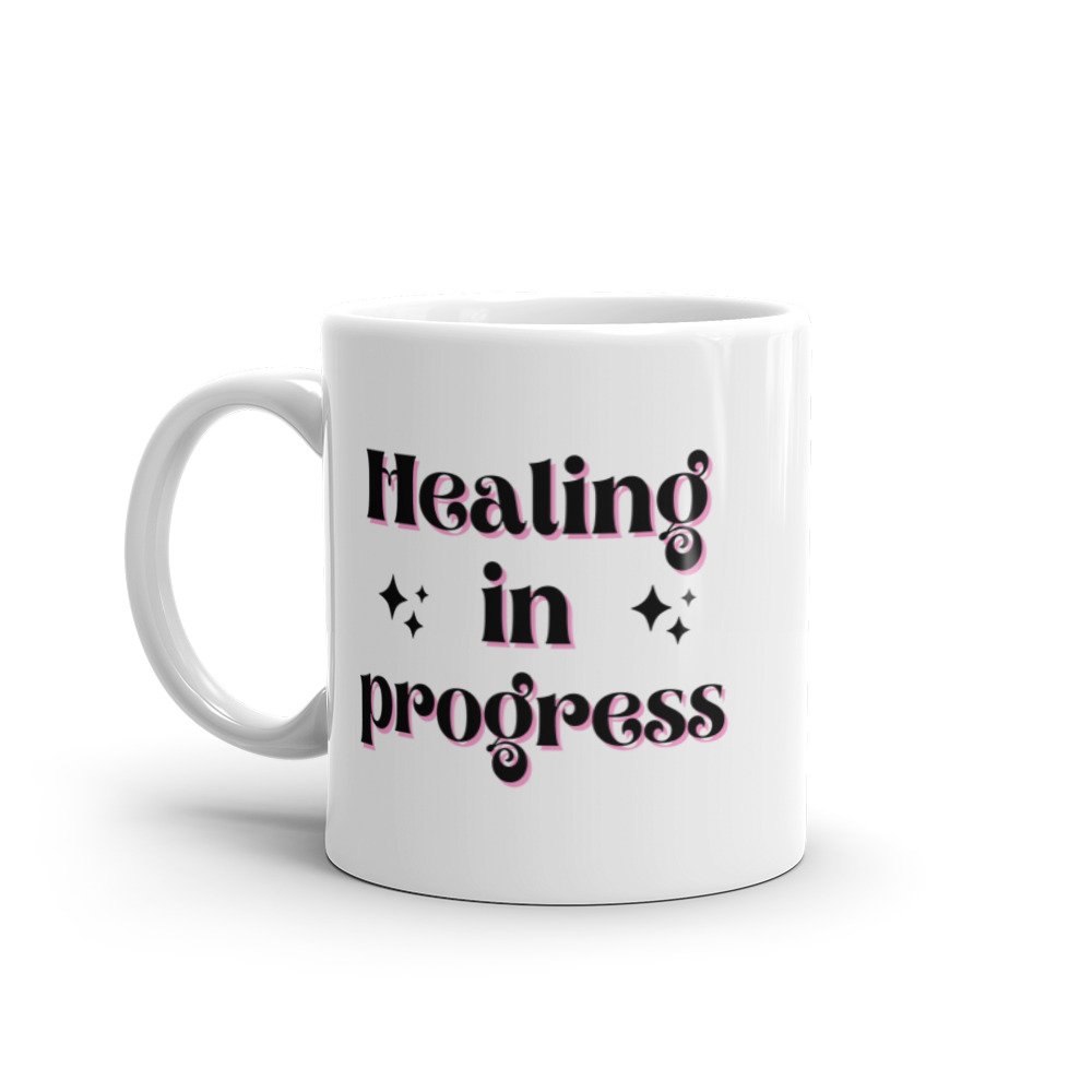 I'm A Work In Progress Aesthetic White Coffee Mug — Matt Phifer Coaching