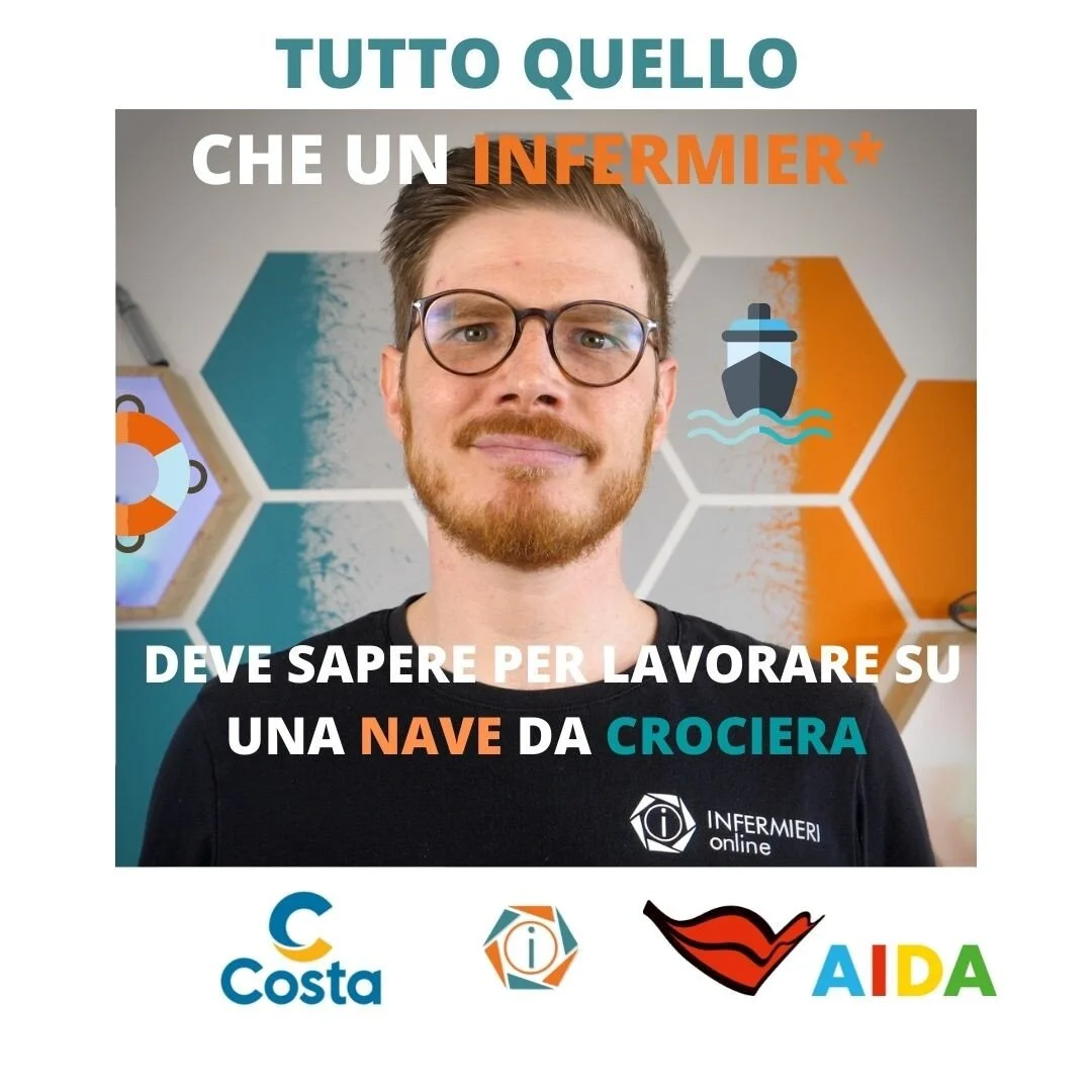 TUTTO QUELLO CHE UN INFERMIER* DEVE SAPERE PER POTER LAVORARE SU UNA NAVE DA CROCIERA 
.
Per scoprire quali sono le prerogative che un INFERMIER* deve avere per poter lavorare su una NAVE DA CROCIERA, non perdetevi il video realizzato in collaborazio