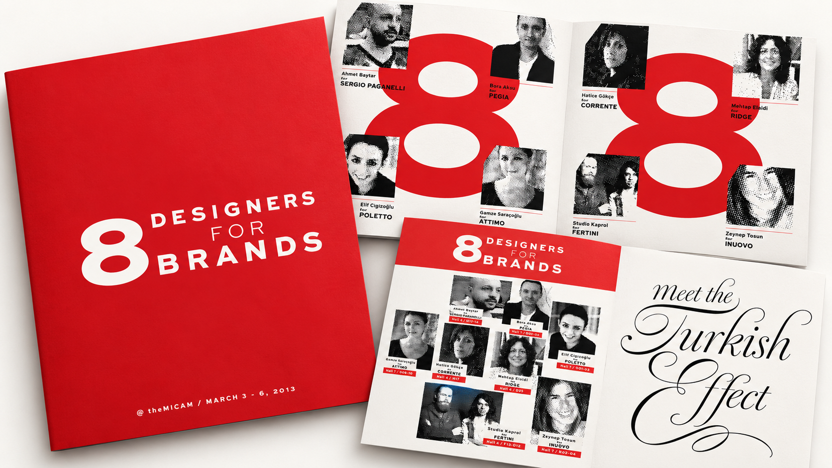 8 DESIGNERS FOR 8 BRANDS · MICAM