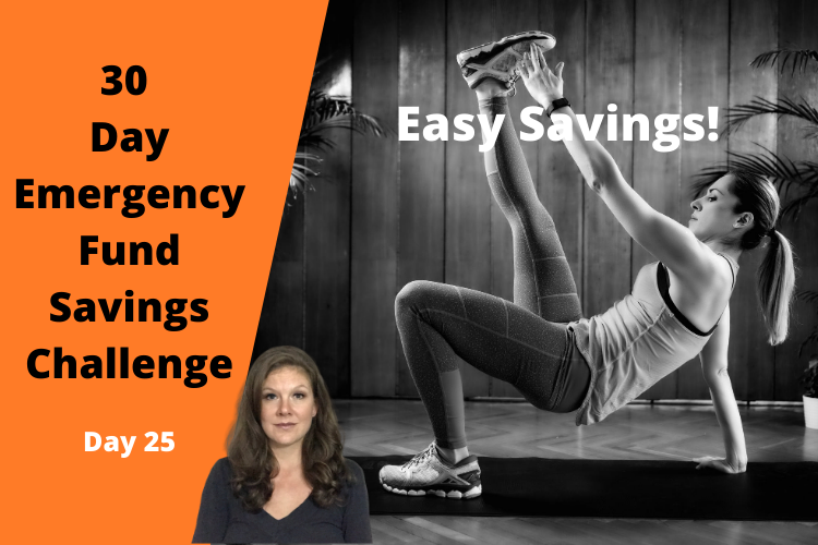 Day 25 - Emergency Fund Savings Challenge