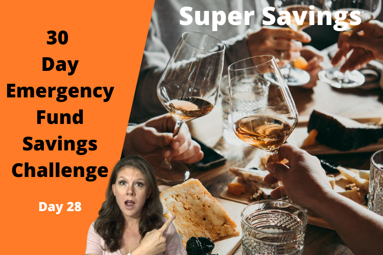 Day 28 - Emergency Fund Savings Challenge