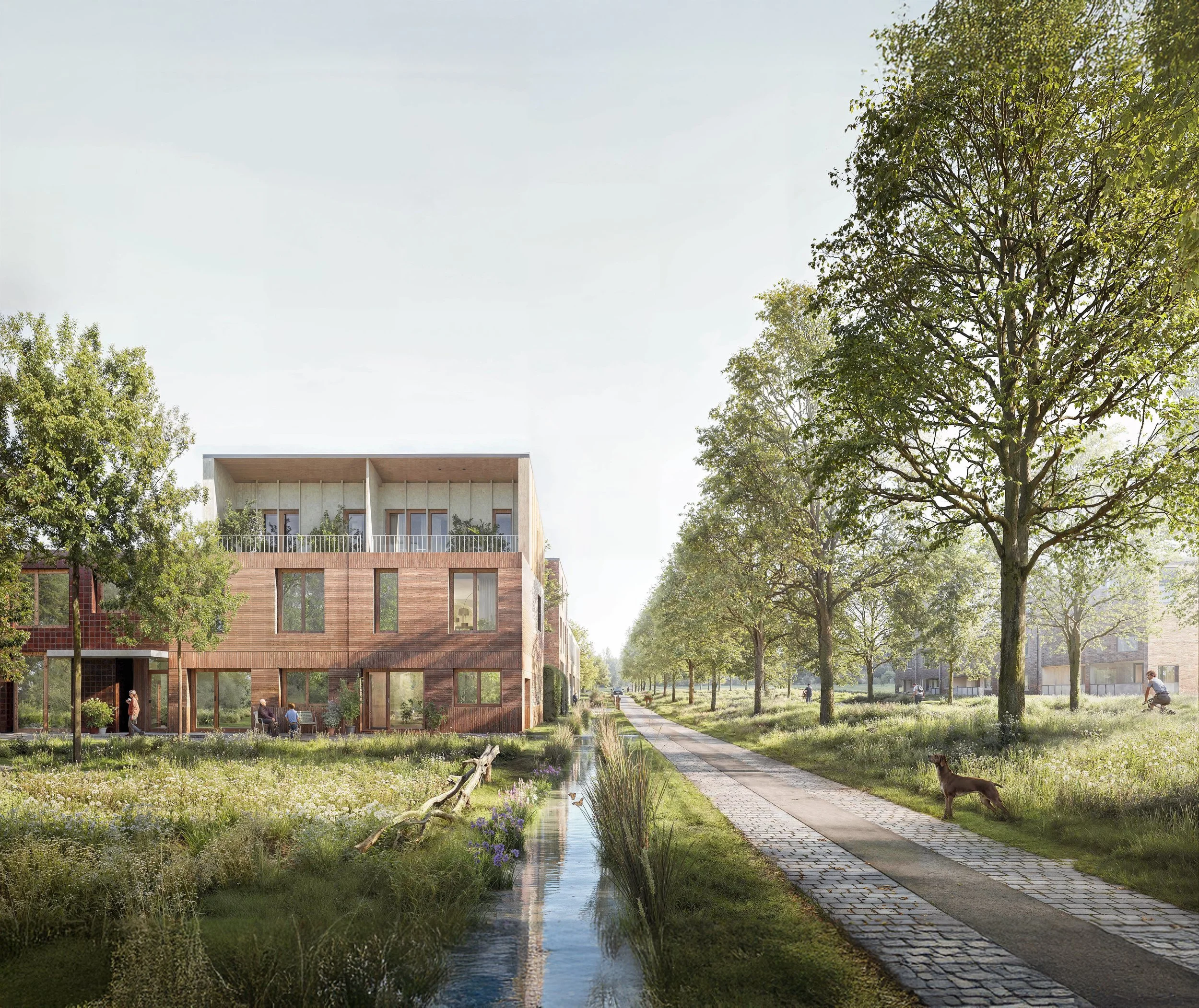  B-architecten  
 Hemiksem, Antwerp. (BE) Competition: 2021.  
  1st prize.  