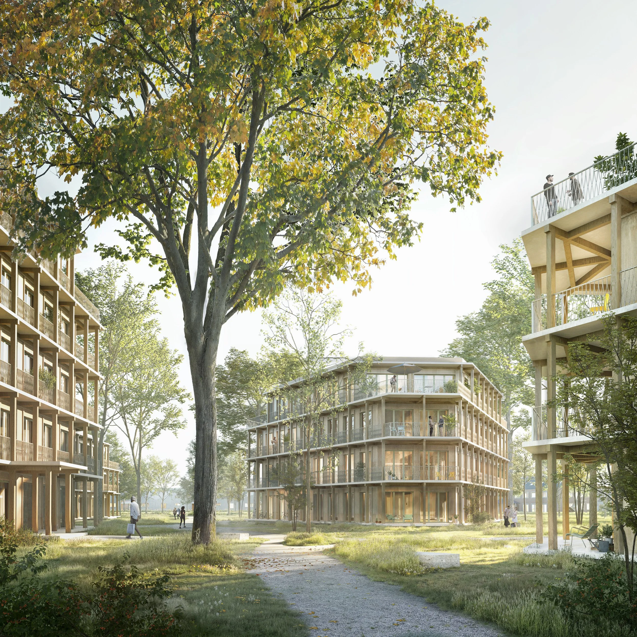  a2o, AWG, B2Ai, Bureau Cnockaert.   Kwartier 51.
  
Competition: 2025 . 1st Prize.  
Image © luce. atelier