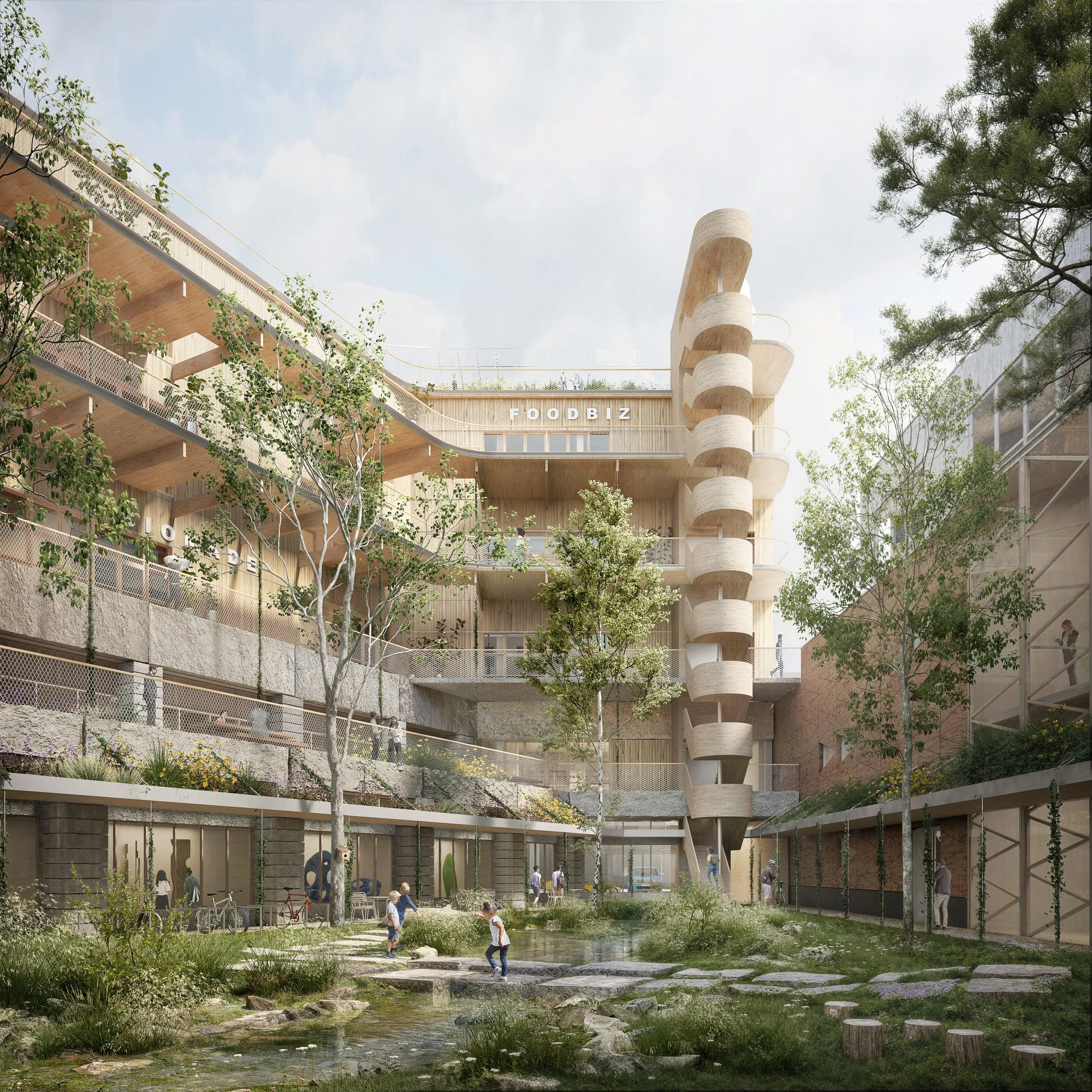 ATAMA. Greenbizz. Bruxelles. (BE) Competition: 2024 Image © luce. atelier