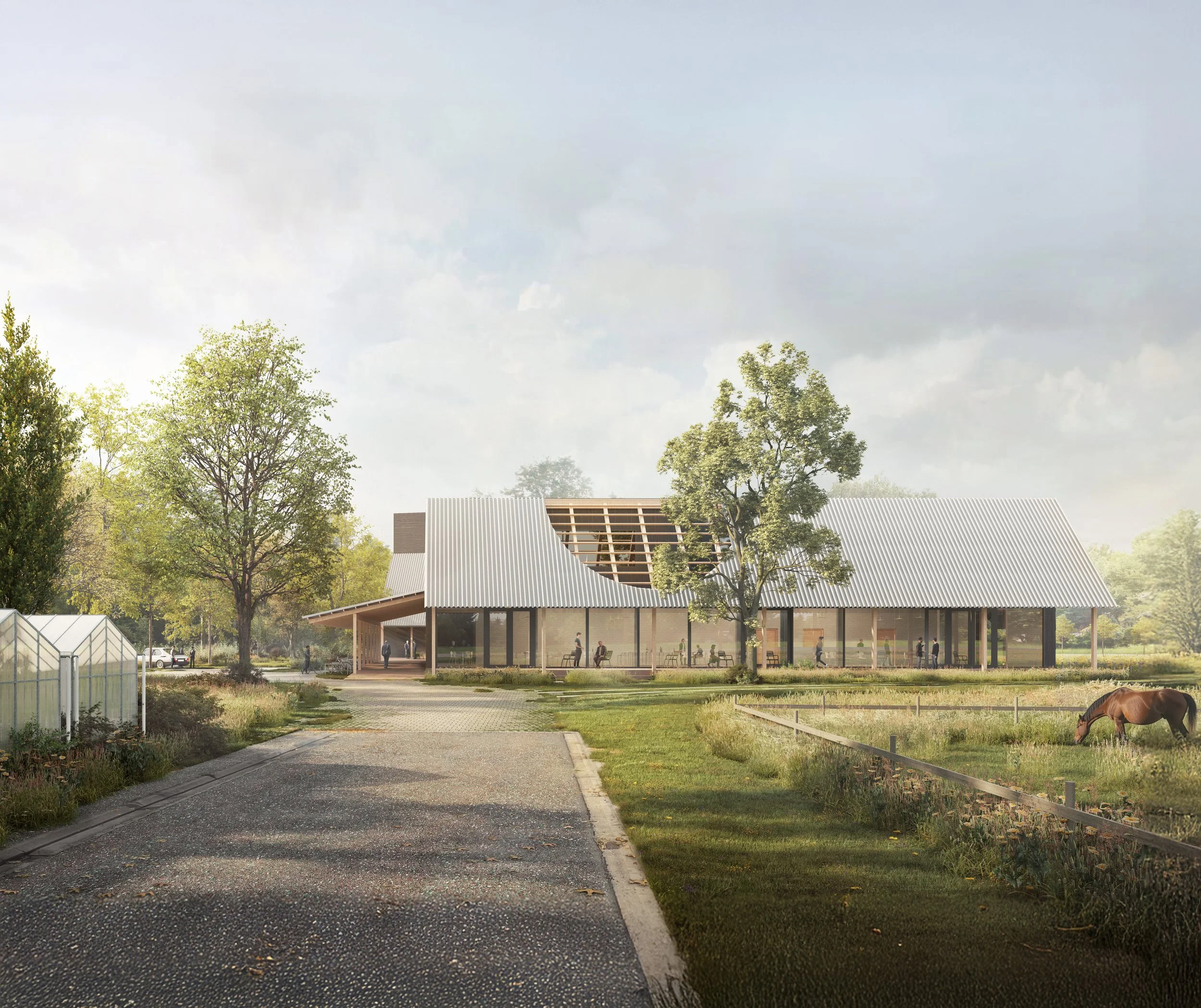  compagnie-o-architects  
  Emmaus Campus, Bruges  (BE)   
 Competition: 2023.   
