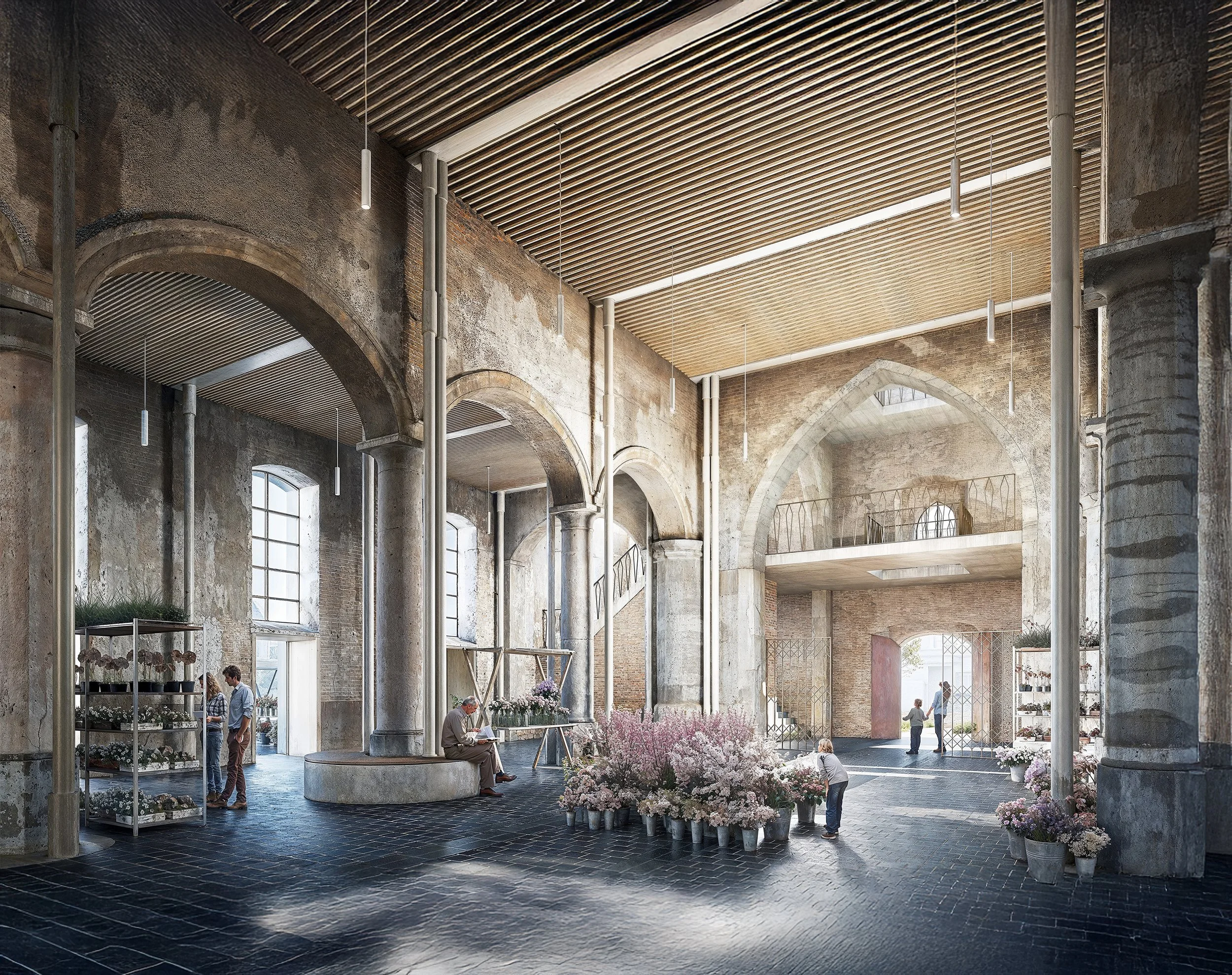  Marcel  
 Sint-Pieterskerk renovation. Galmaarden.  
 Competition: 2020. 2nd prize.  
   
