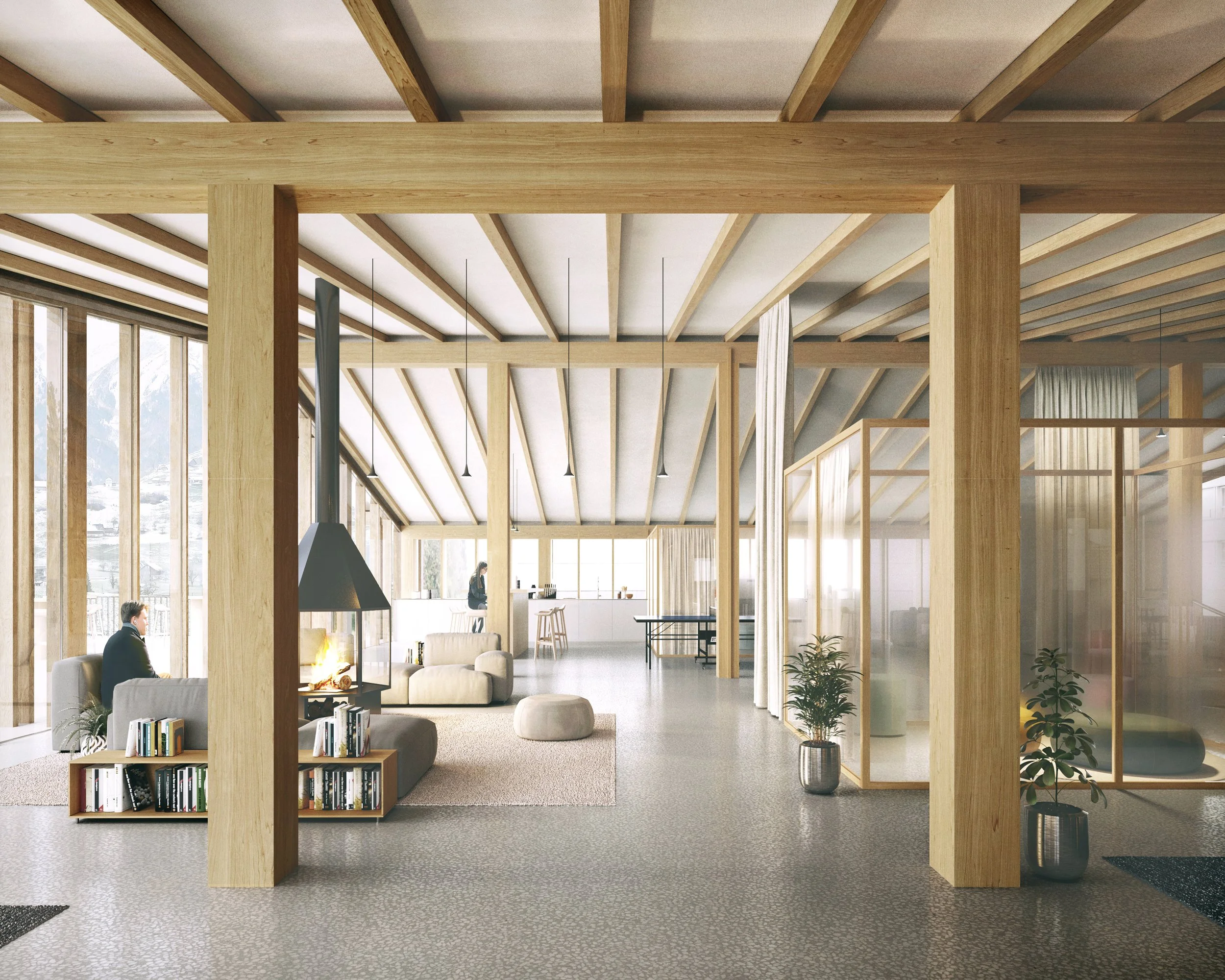  Studio Pez    New Medical Centre Nidwalden, Stans    Competition: 2020. 2nd. prize.    Image © luce. atelier