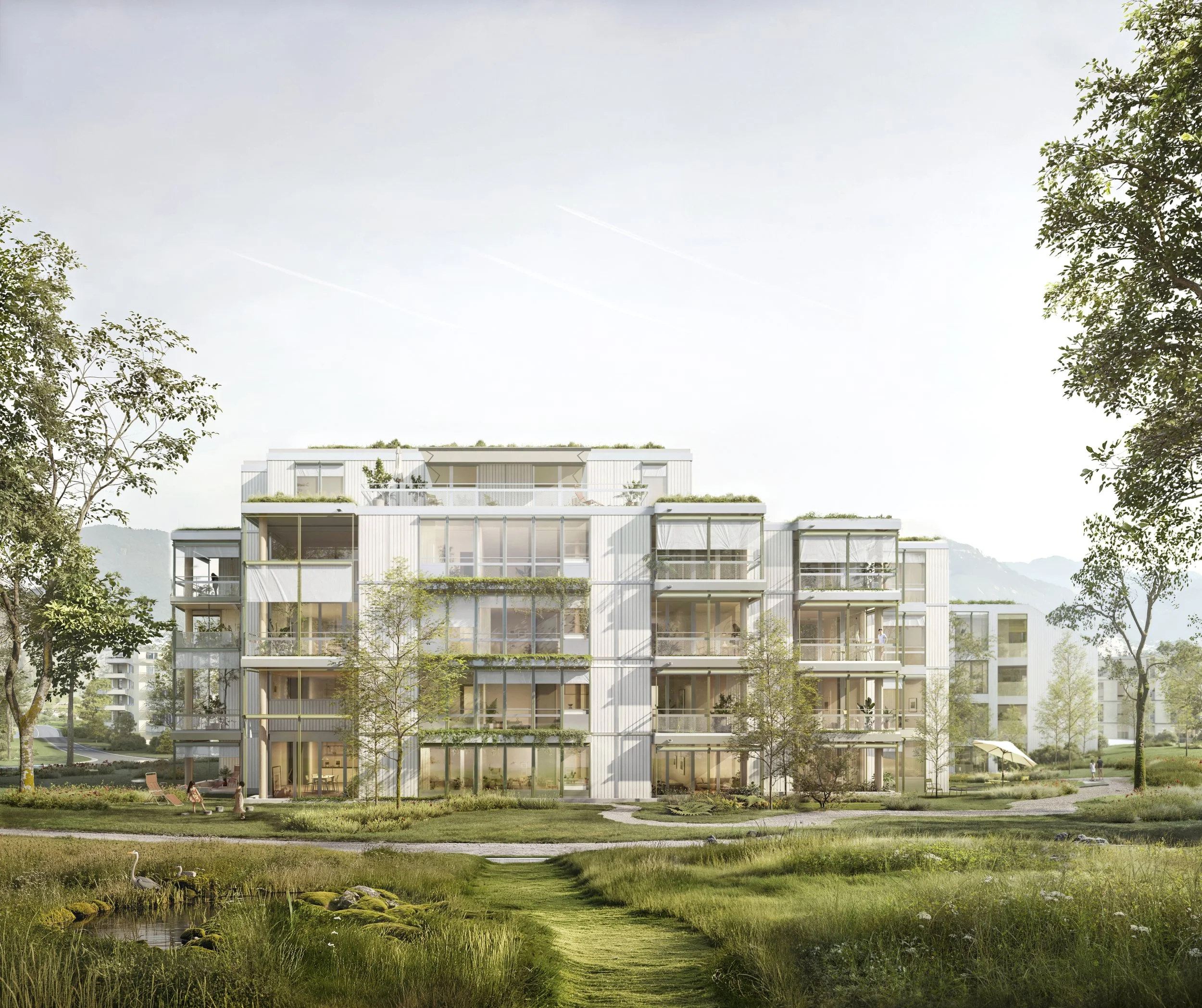  EM2N  
 Ersatzneubau Stettbacherrain 2, Zürich  
 3rd prize    
