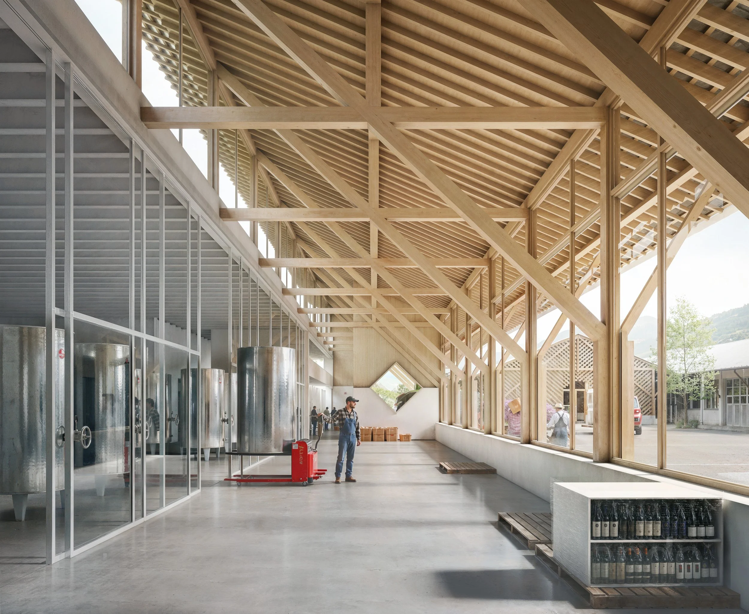  AAPA  
 Nouvelle cave et rural à Châteauneuf. Sion. Competition: 2026.  
 1st prize.  