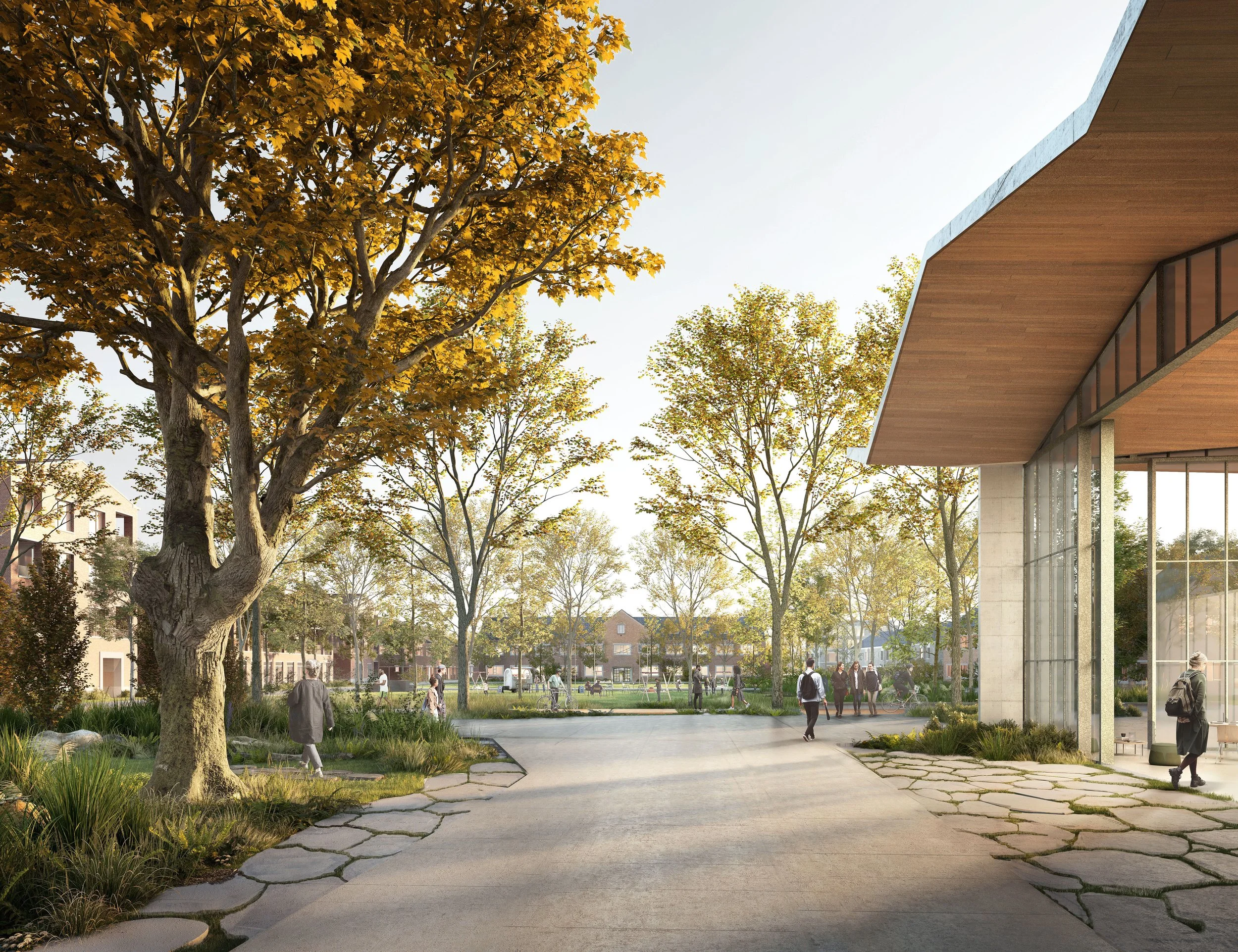  a2o, AWG, B2Ai, Bureau Cnockaert.   Kwartier 51.
  
Competition: 2025 . 1st Prize.  
Image © luce. atelier