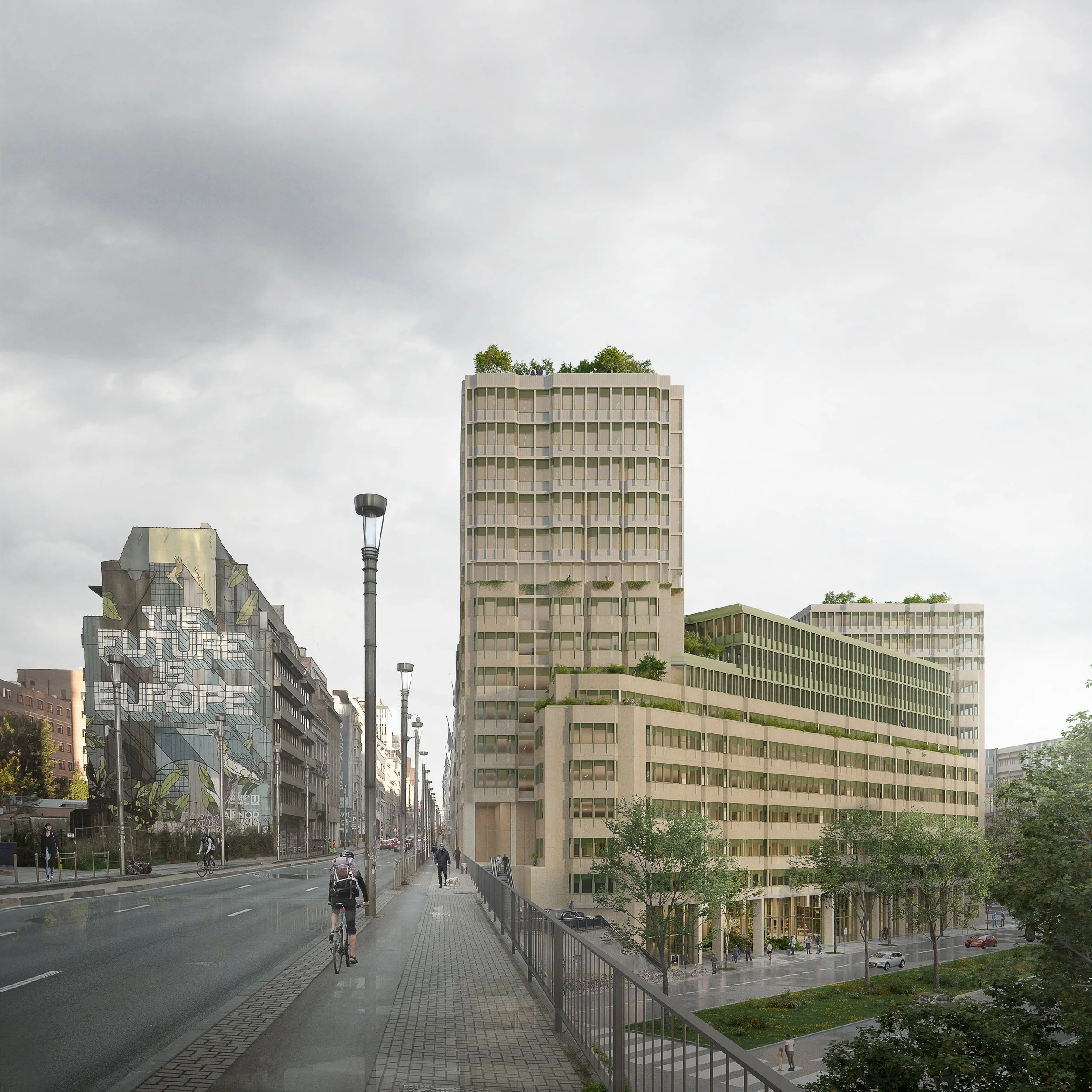  Morris & Company - a2o - VELD - TN+  
 Ilot 130. Brussels.(BE) Competition: 2024.  
  1st prize.  