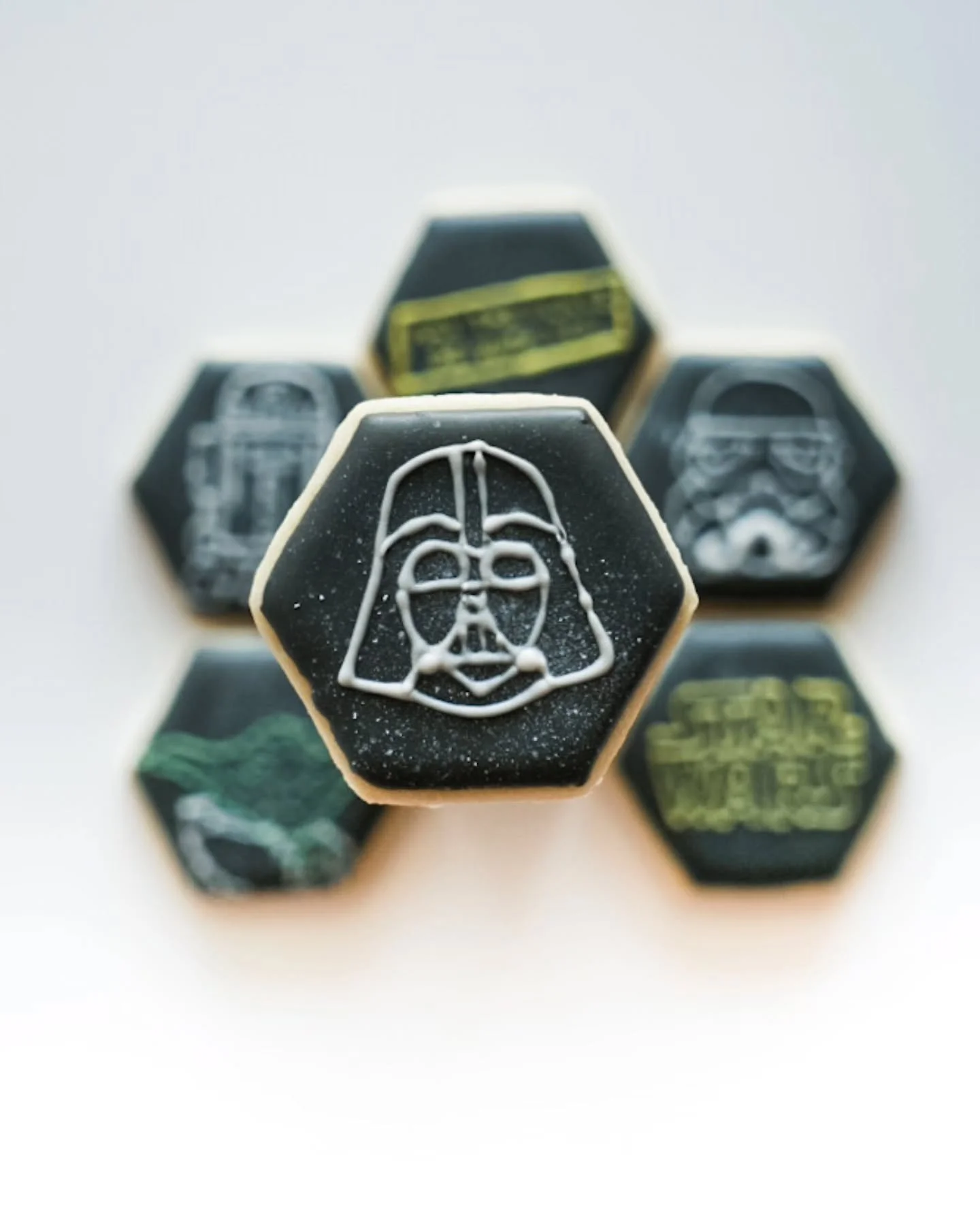 Revenge of the 5th...we showed the kids Star Wars: A New Hope yesterday...debating if we show them Empire Strikes Back today or not...what do you think? 

#revengeofthe5th 
#decoratedsugarcookies 
#huttotx
#huttolocalbusiness
#juliasjustdesserts