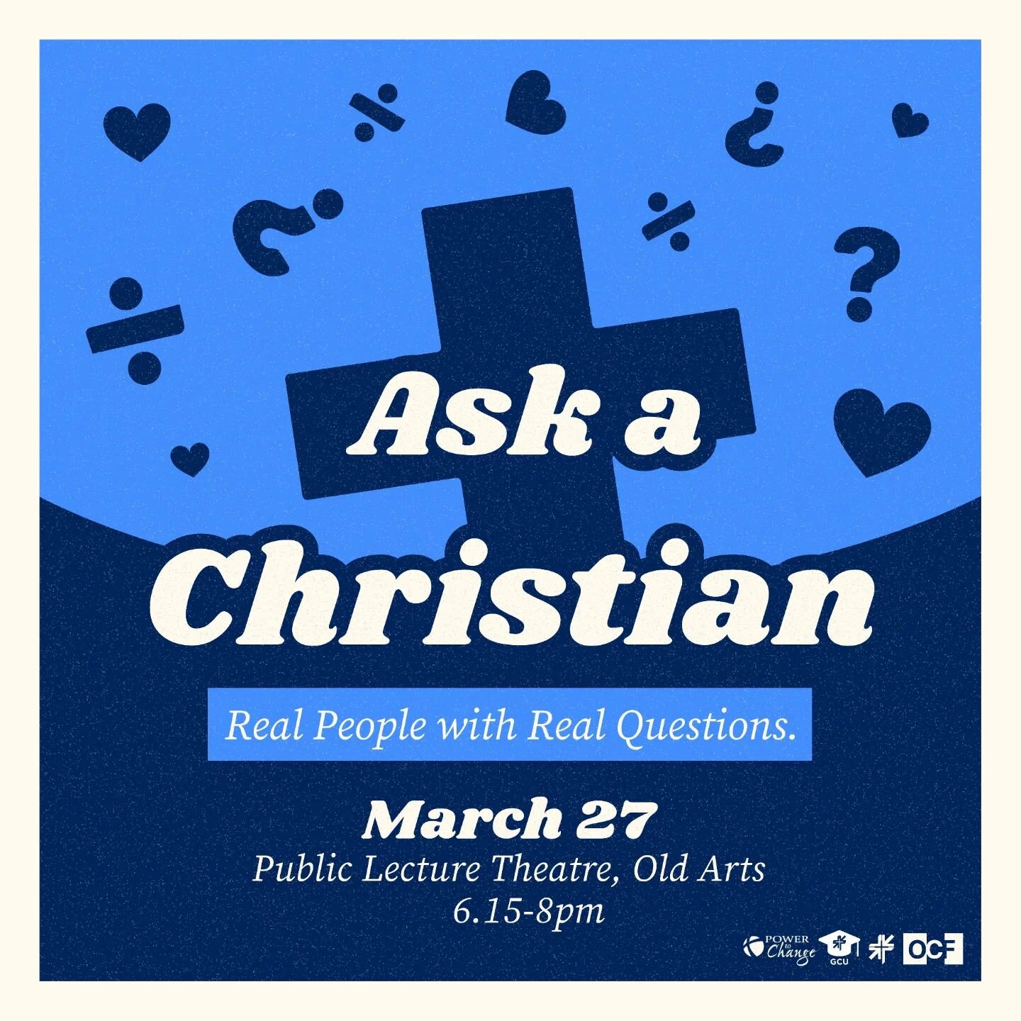 🙏 J-WEEK 💠

The Christian Campus Network invites you to join us as we answer life&rsquo;s hardest questions, like did Jesus really rise from the dead, was Jesus even a real person, why do Christians celebrate the death of Jesus? 🧐

It&rsquo;ll be 