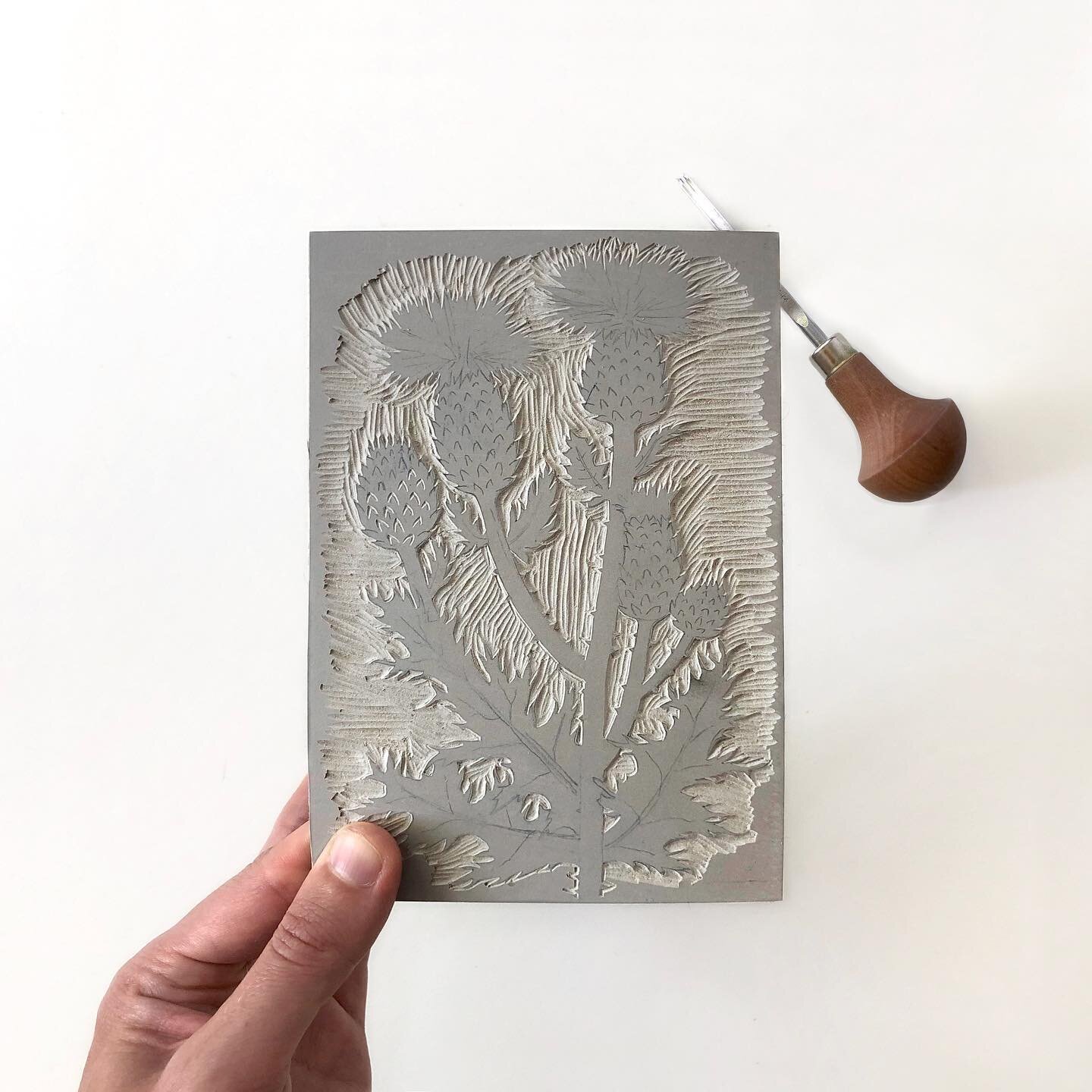 Work in progress carving this little linocut this morning. I&rsquo;m planning to print it this afternoon but need to add in more detail first. It&rsquo;ll be part of a set of 3, inspired by my recent holiday in Norfolk 

#printprocess #print #lino #l