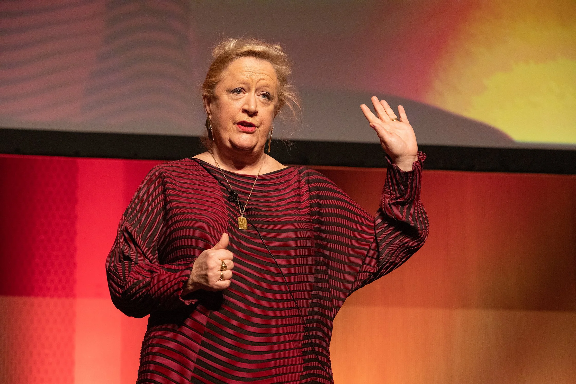 Image of Margaret Heffernan speaking at Talent Summit 2019