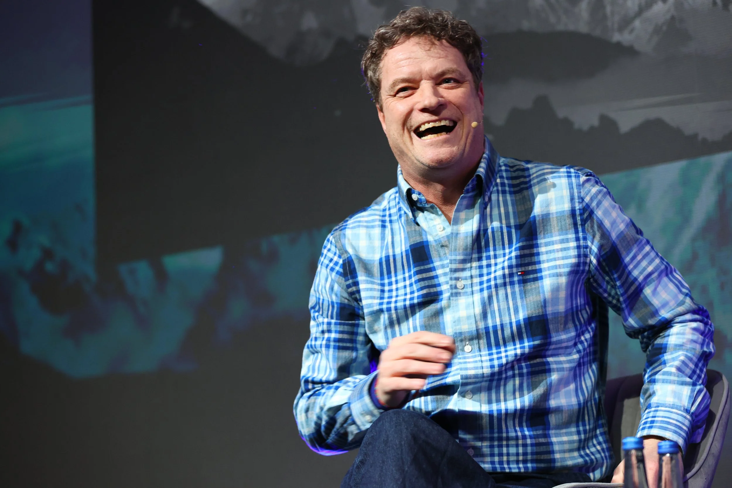 At talent Summit 2026, Rory O'Neill talks about the personal cost of "fitting in" at work to a crowd of human resource professionals at talent summit 2026