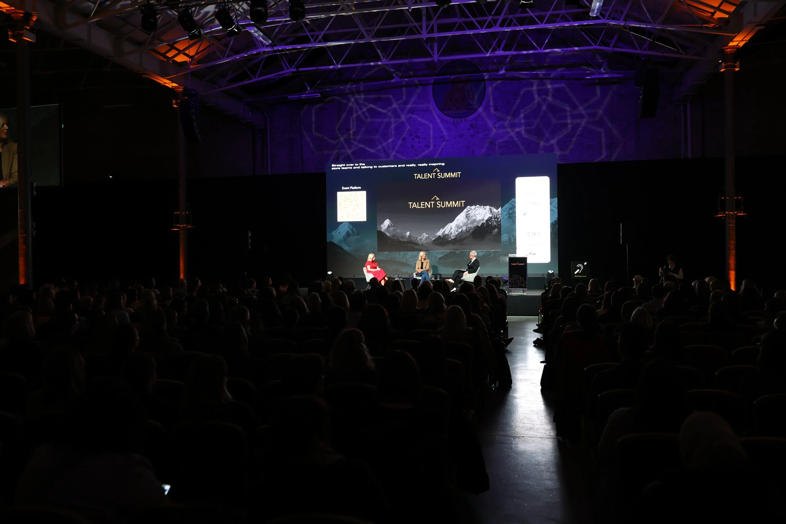 The RDS Main Hall conference room with stage shown from back of the room as the HR and leadership conference kicks off for 2026
