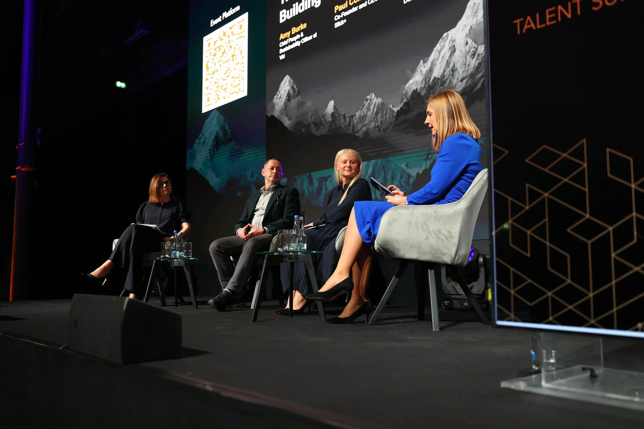 The second panel of the day at Talent Summit 2026 discuss AI and digital acceleration and what it means for their hiring plans