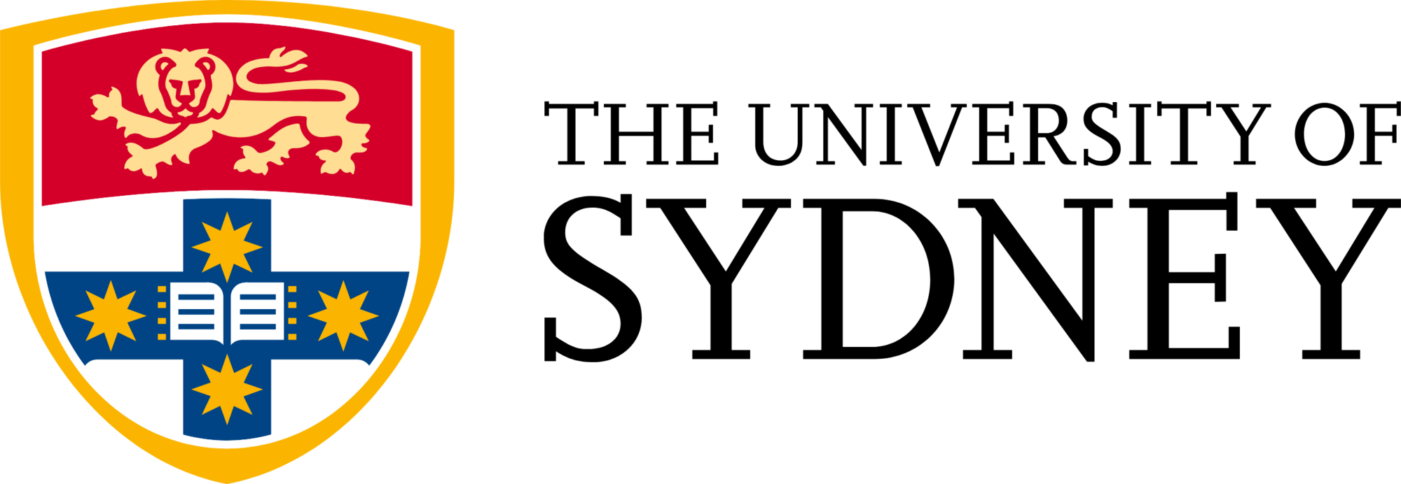 The University of Sydney logo featuring a shield with a lion, a cross with stars, and the university name.