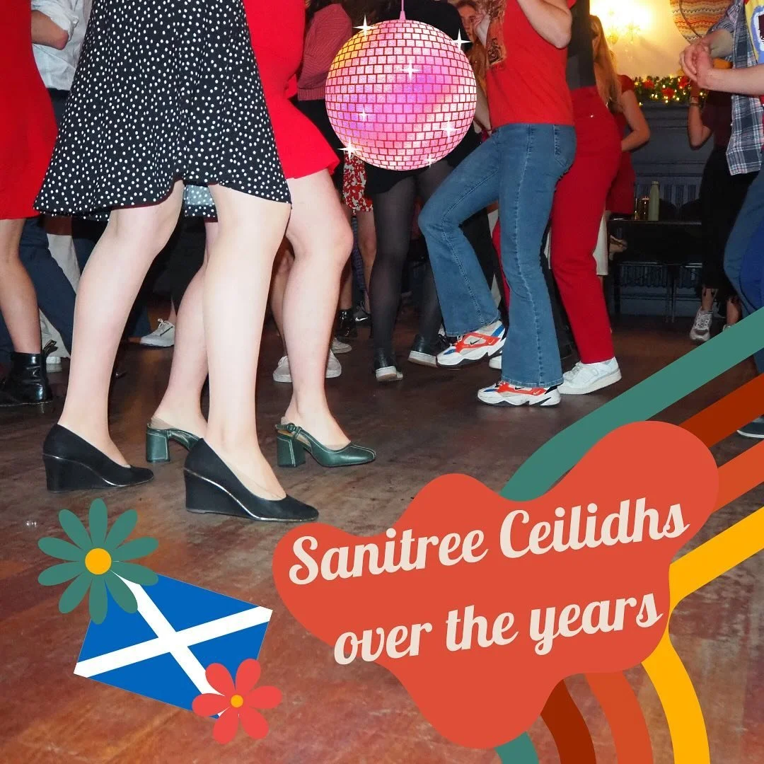 🎺Ceilidh!🎺

🥳 We are super excited for our Ceilidh this coming Tuesday (26th) @mashhouse !!

📸To get you excited, here are some pics of Sanitree ceilidhs of years gone by, so expect music, dancing, and a whole lot of fun, all for an amazing cause