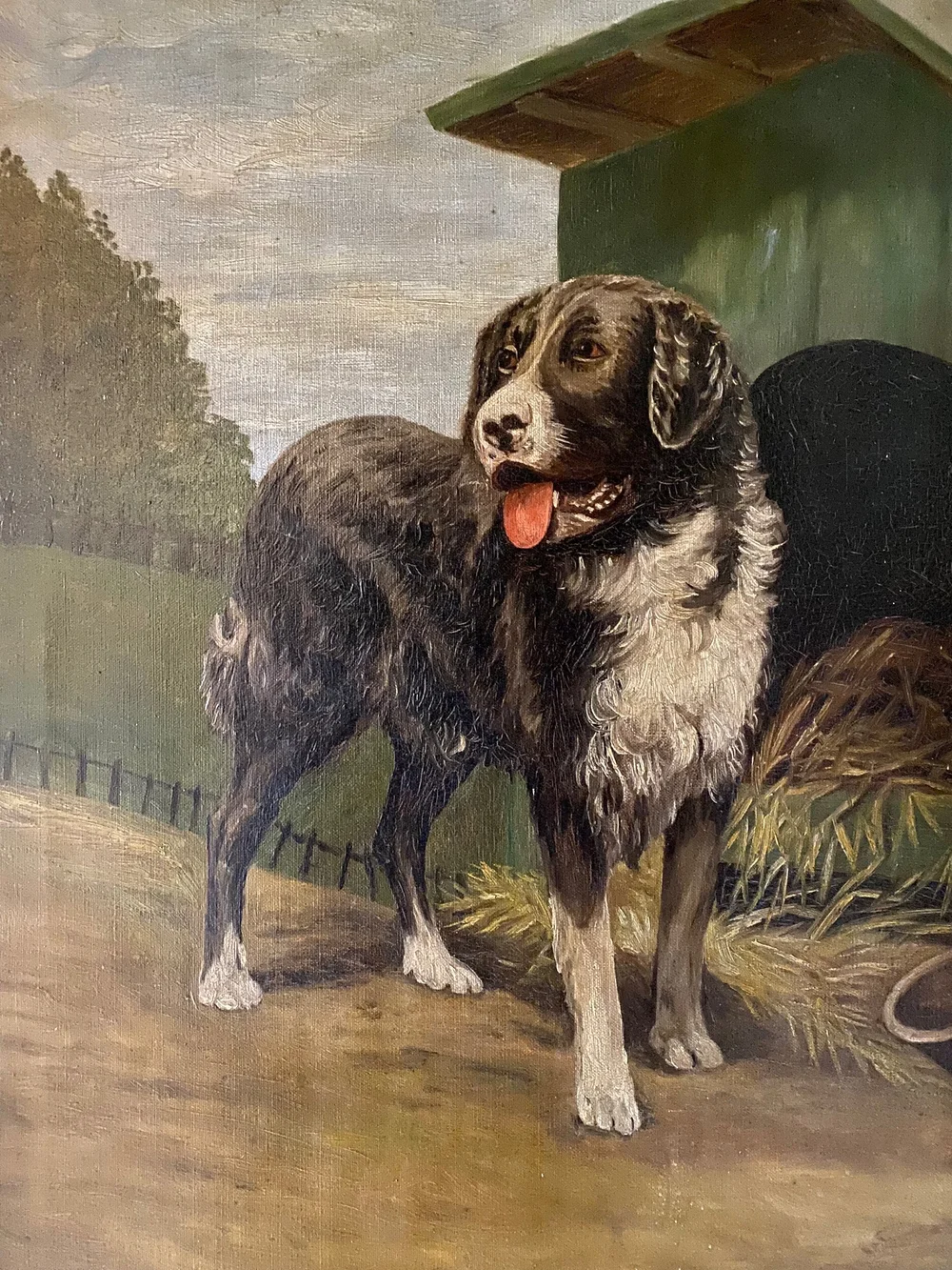 19th century on sale dog painting