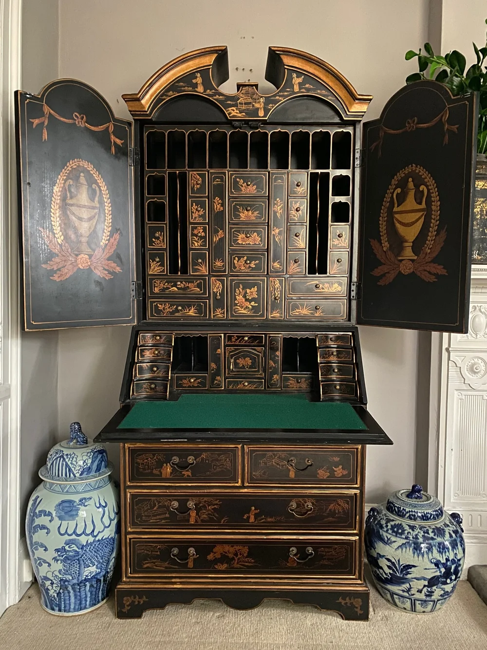 Chinoiserie writing desk deals