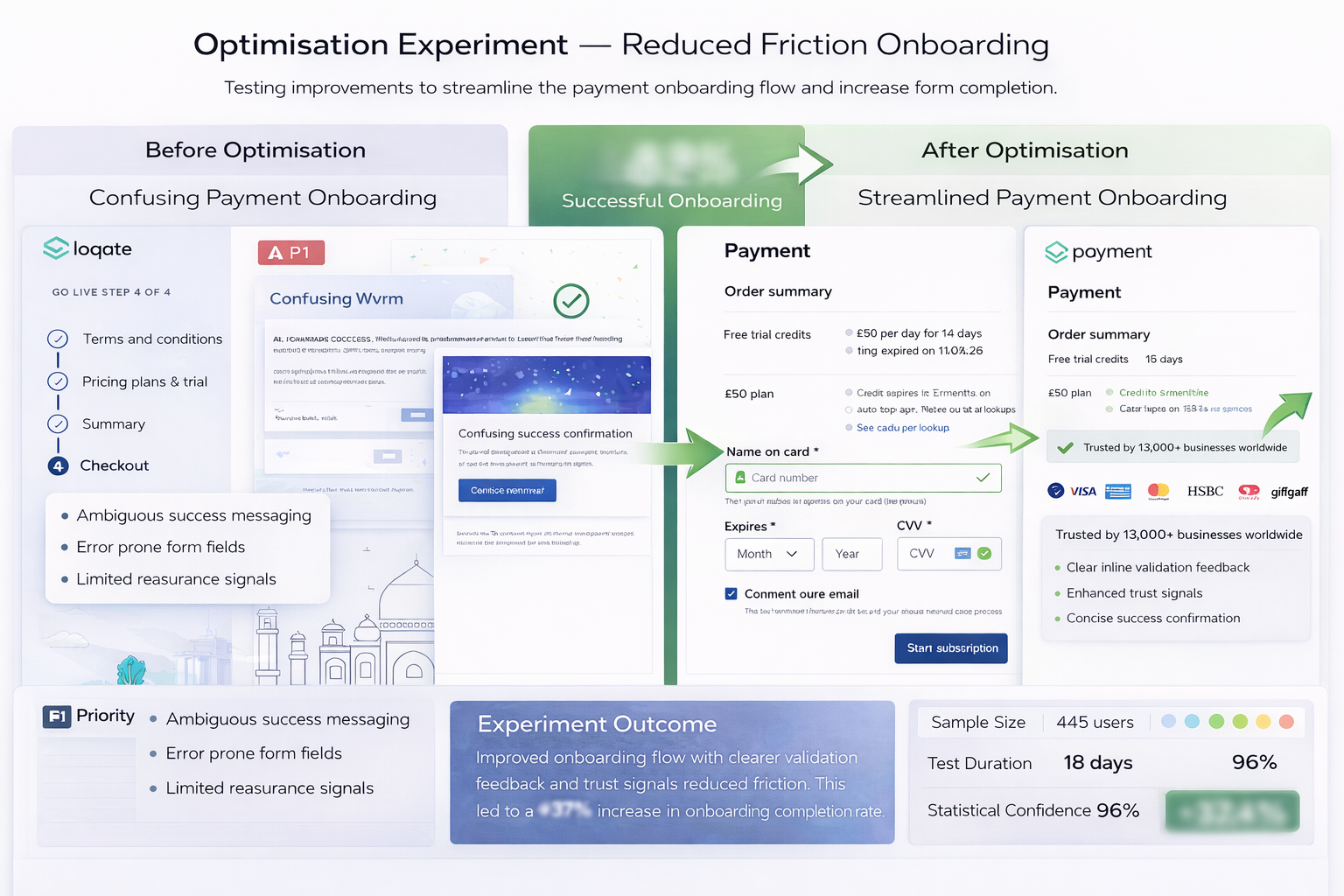 Onboarding Flow Optimisation Experiment