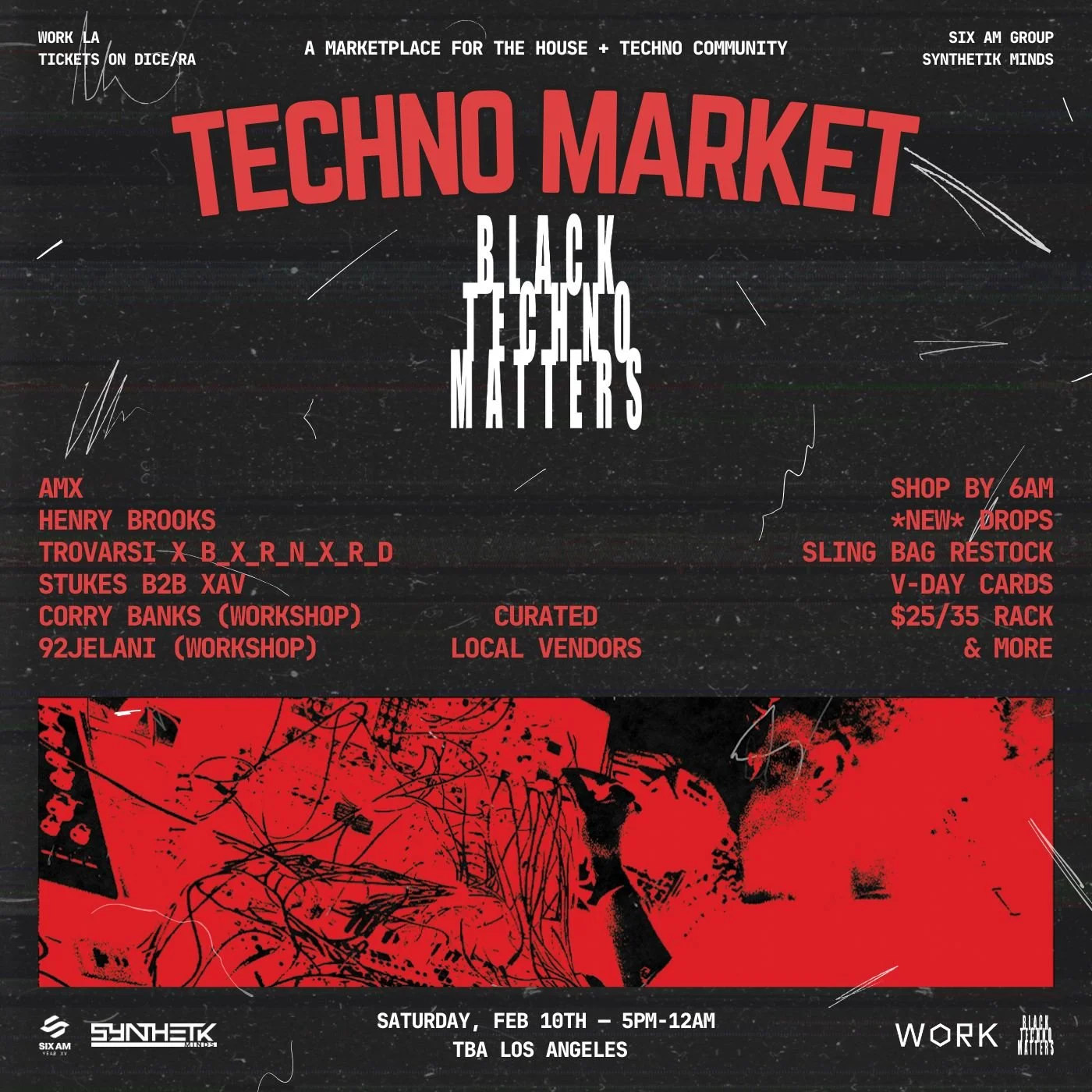 BLACK TECHNO MATTERS x TECHNO MARKET